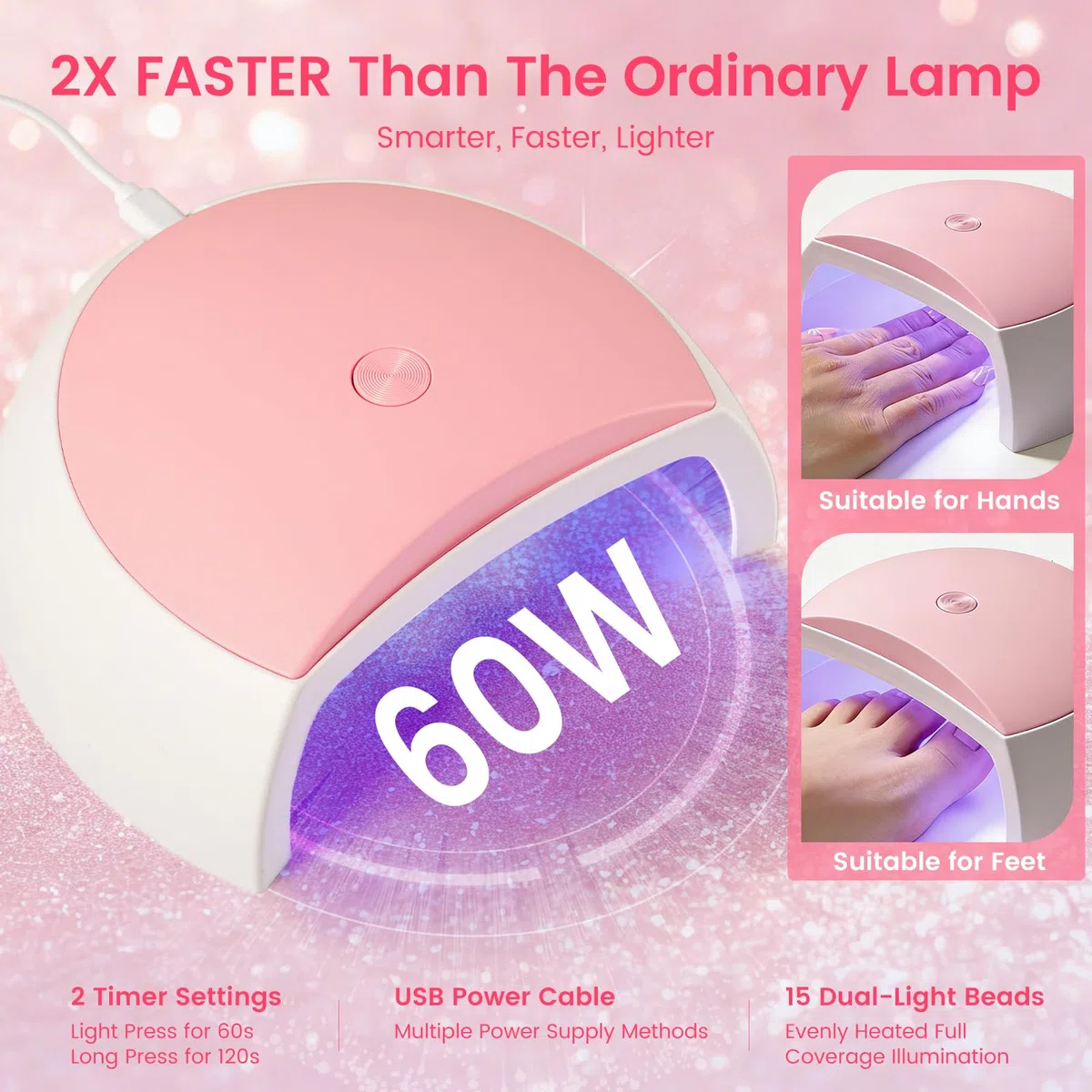 Kit de Uñas Acrílicas para Principiantes Completo: 12 Colores Acrilico Para Uñas con Dedo de Práctica Taladro Lámpara UV - Kit Uñas Semipermanentes Extensión Manicuracon Bolsa Glitter
