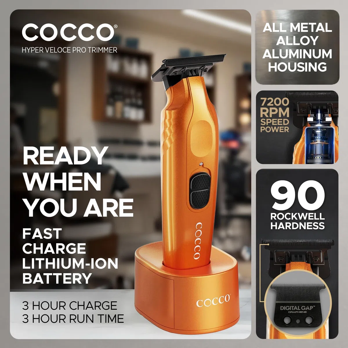 Cocco Hyperveloce Pro Trimmer Orange - recortadora de acabado