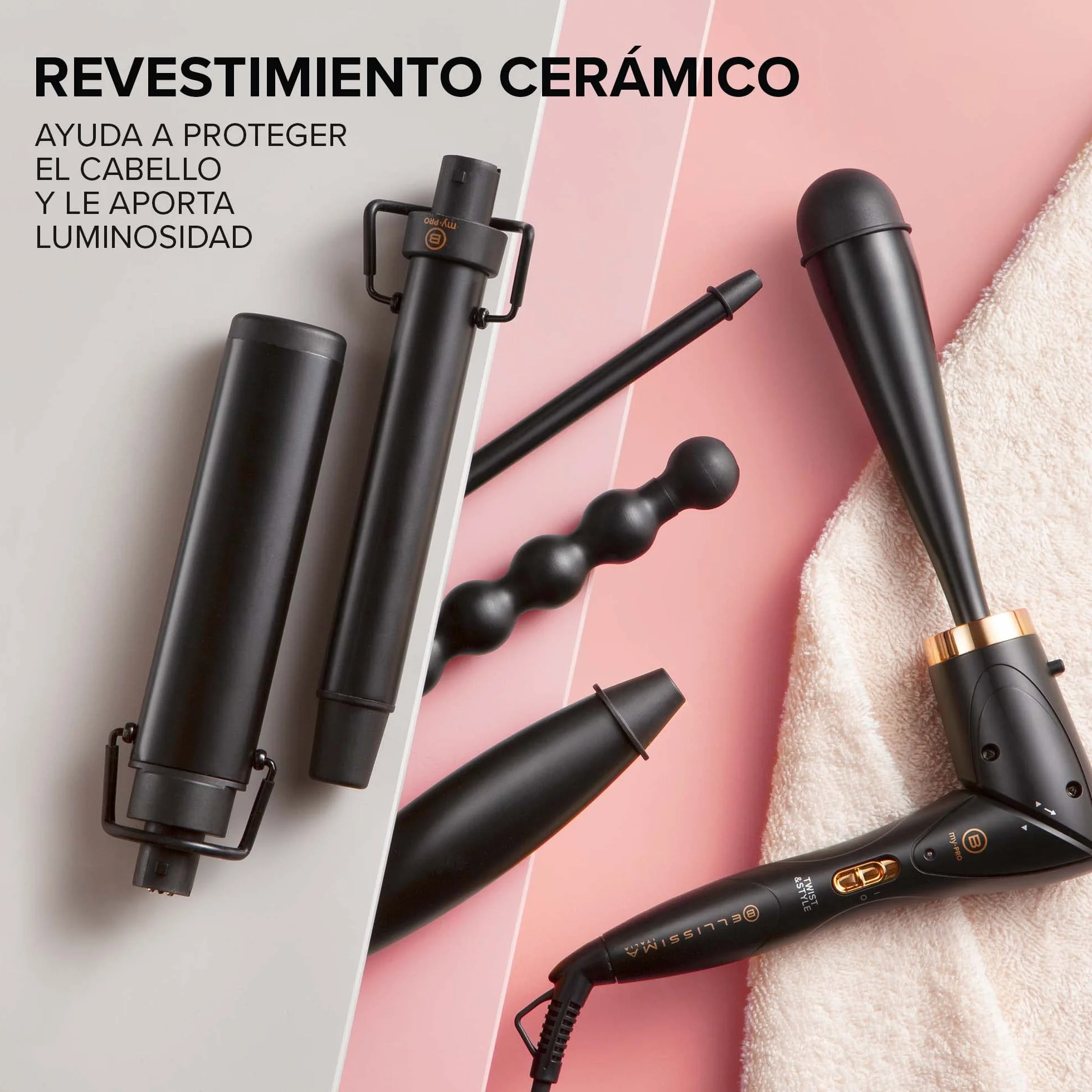 Bellissima Imetec My Pro Twist & Style GT22 100 Base para moldeadora de pelo temperatura automática giro 90º