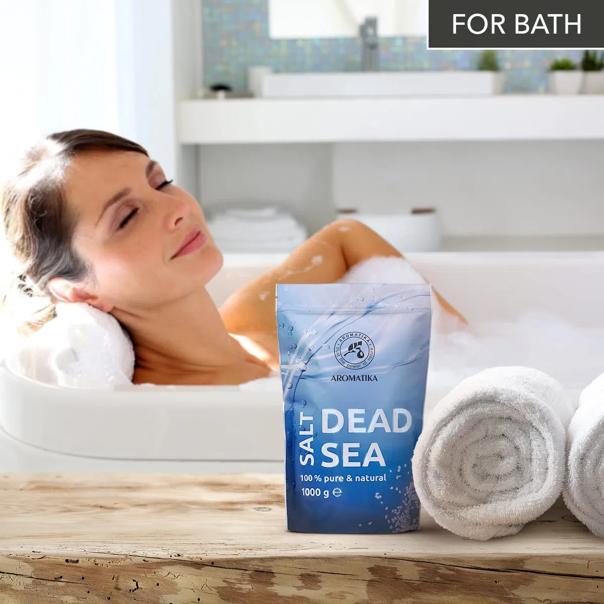 Sal del Mar Muerto 5kg - 100% Puro y Natural - Cuidado del Cuerpo - Mejores Beneficios para un Buen Sueño - Belleza - Baño - Cuidado del Cuerpo - Bienestar - Relax - Spa