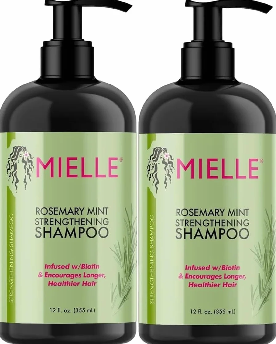 Mielle Champú fortalecedor de menta y romero con biotina 12.5 oz