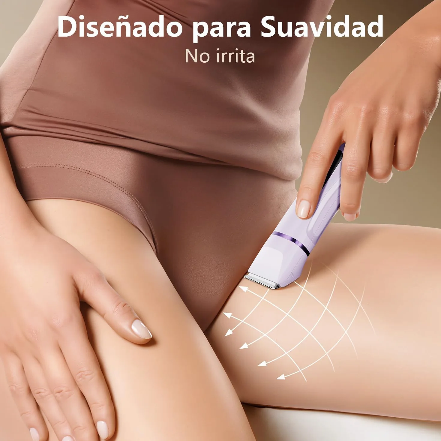 Afeitadora Electrica Mujer IPX7 Impermeable - Rasuradora Mujer Zona Intima (Cara, Braces y Cuerpo), Maquinilla Afeitar con 4 Peines de Precisión, Pantalla LED, Recarga USB, Regalos Aniversario