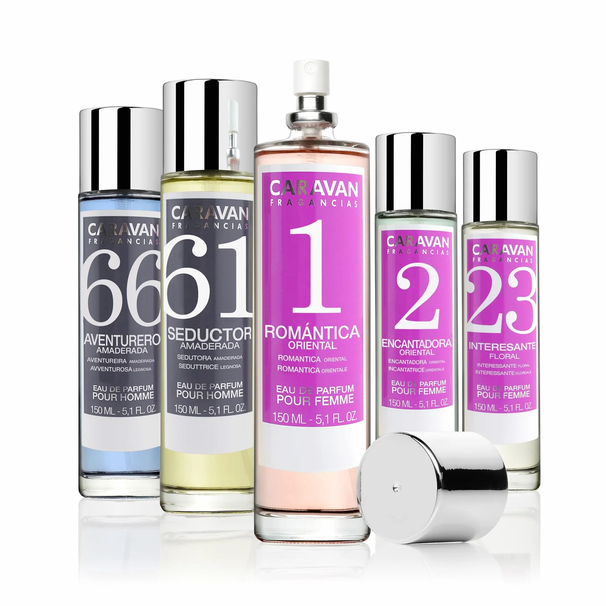 Set de 6x 150ml Caravan perfume de hombre Nº14