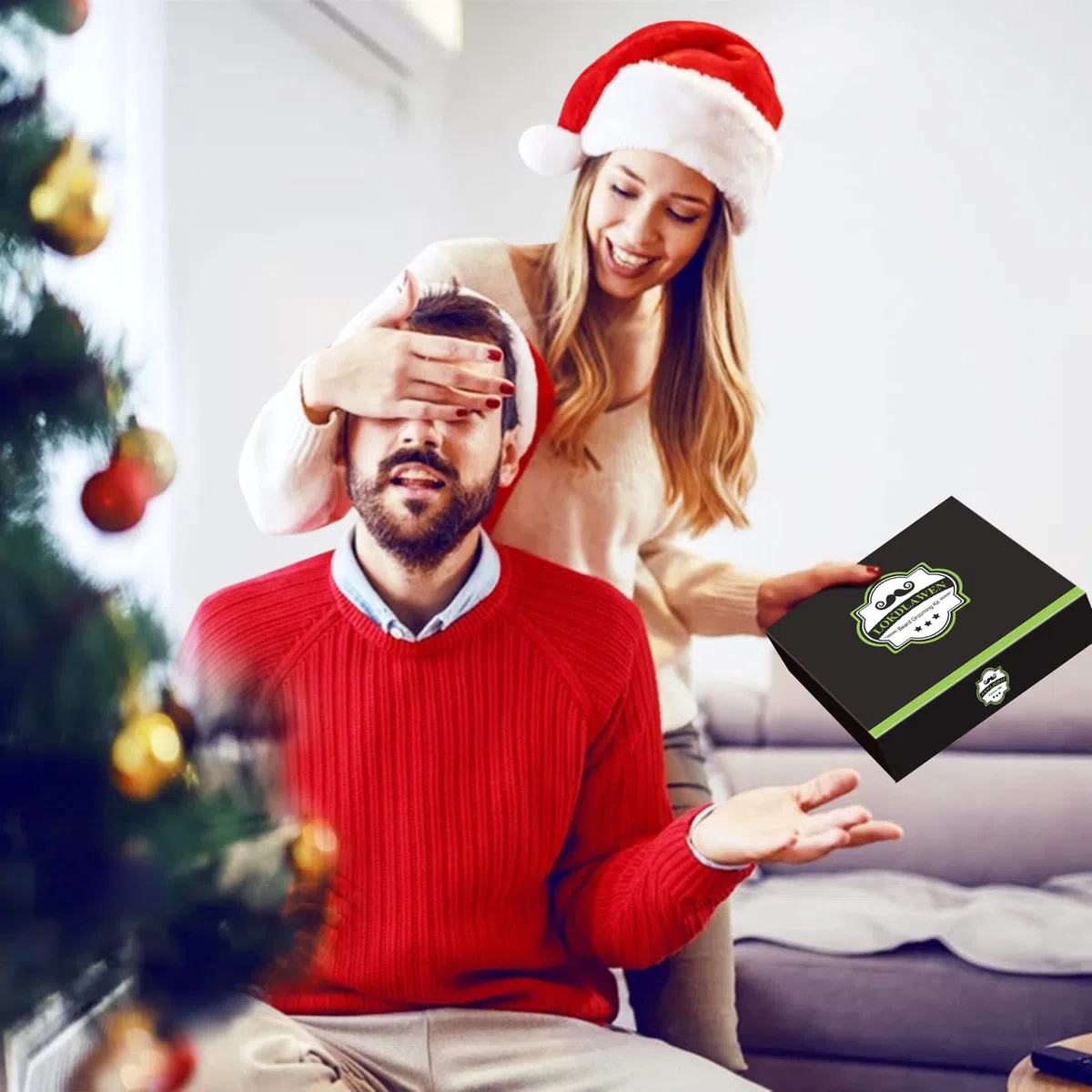 Kit de barba para hombres, Día del Padre, regalos para papá con lavado de barba, acondicionador de barba, aceite de barba, bálsamo para barba, cepillo, peine, tijeras, bolsa de