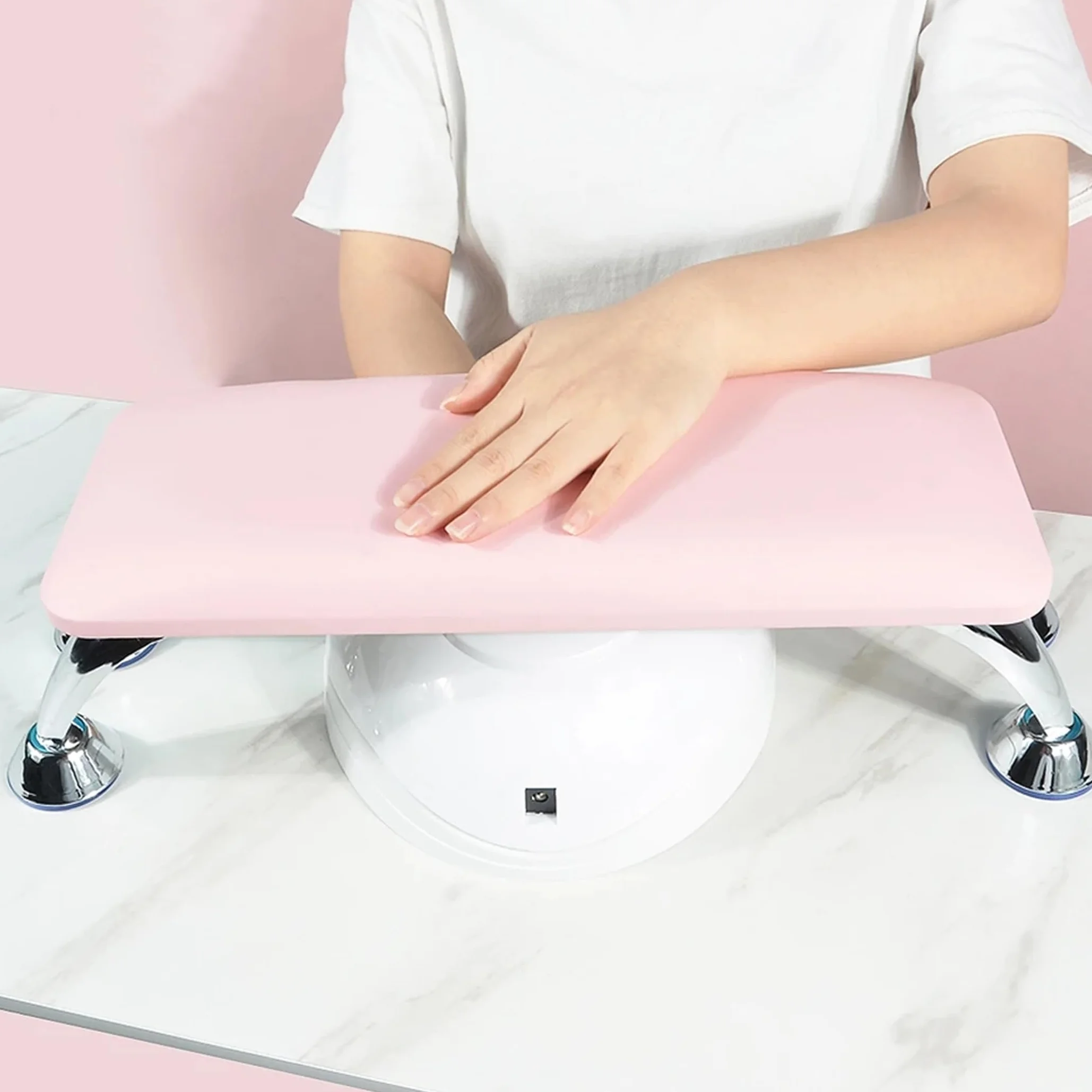 Almohada para Manicura, Reposamanos para Uñas Profesional Apoyos para Las Manos Almohada de Mano de Manicura de Cuero de Microfibra Apoyador de Manos para Salón de Uñas Apto