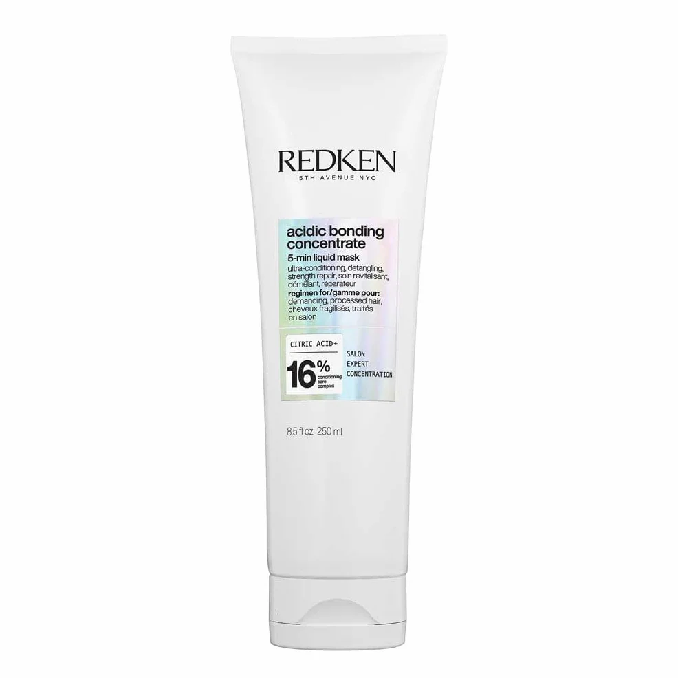 Redken, Mascarilla reparadora desenredante en 5 min, Para cabellos dañados tratados en salón, Acidic Bonding Concentrate, 250 ml