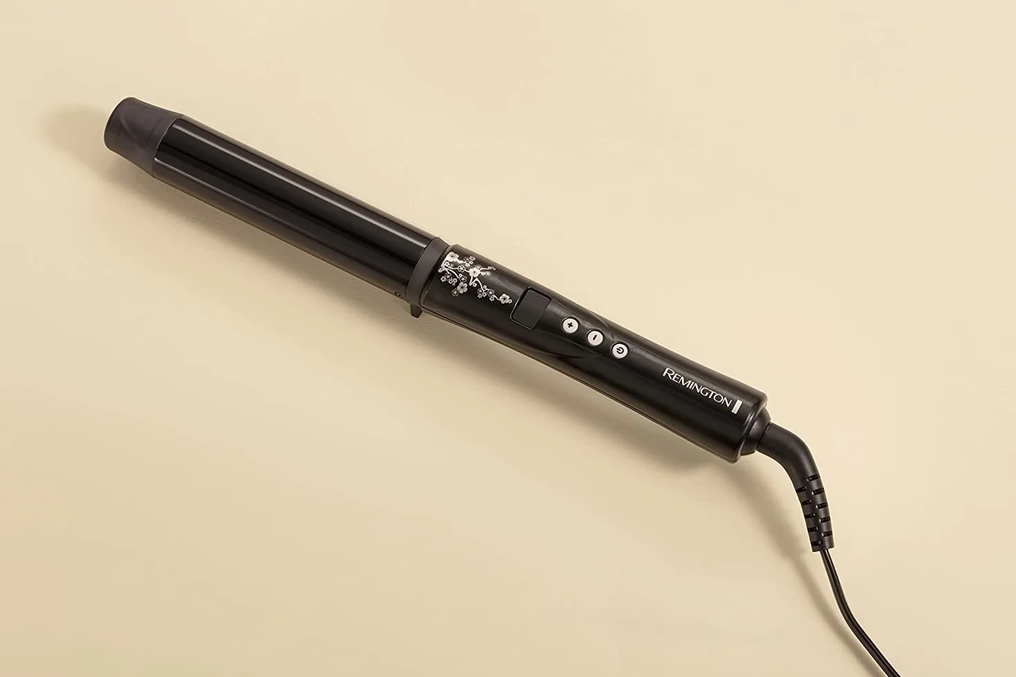 Remington Rizador de Pelo Pearl - Cerámica Avanzada con Perla, Ondulador de Pelo con Barril de 32 mm, Crea Rizos Grandes y Ondas Suaves, Temperatura hasta 210°C, Digital, Punta Fría - CI9533