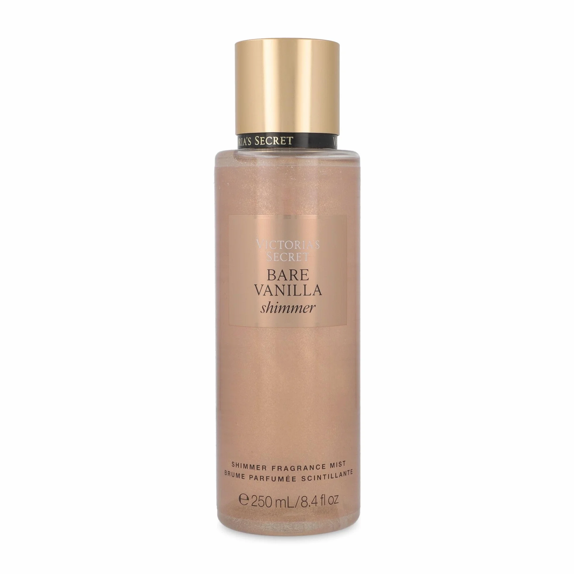 Victoria's Secret Bare Vanilla Shimmer - Bruma de fragancia de vainilla, vainilla batida y cachemira suave, 250 ml