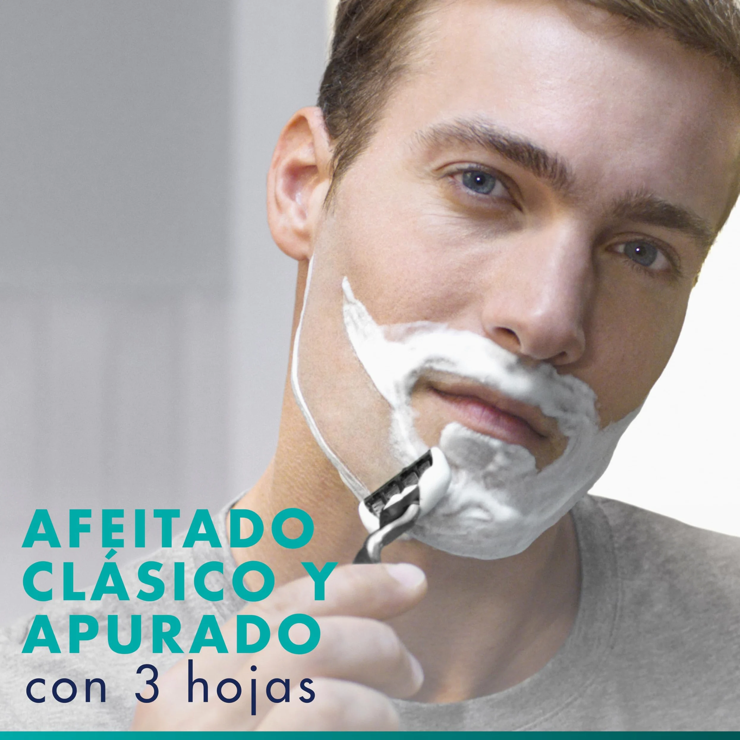 Gillette Mach3 Base Pack de 15 Recambios Para Maquinillas De Afeitar Para Hombre, Cuchillas de Afeitar Con 3 Hojas y Banda Lubricante, Compatible Con Todos Los Mangos Mach3