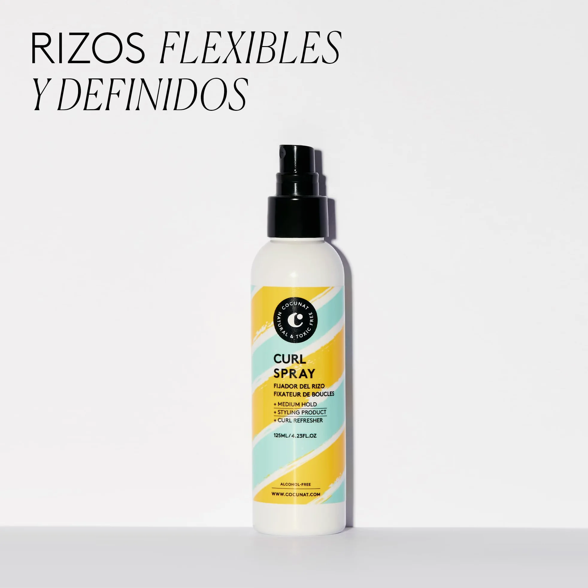 COCUNAT - Pack Esenciales para Rizos - Acondicionador Leave In + Gel Definidor + Sérum Capilar + Spray Fijador - Método Curly - Hidrata, Nutre, Define y Elimina Frizz - Sin Siliconas ni Parabenos