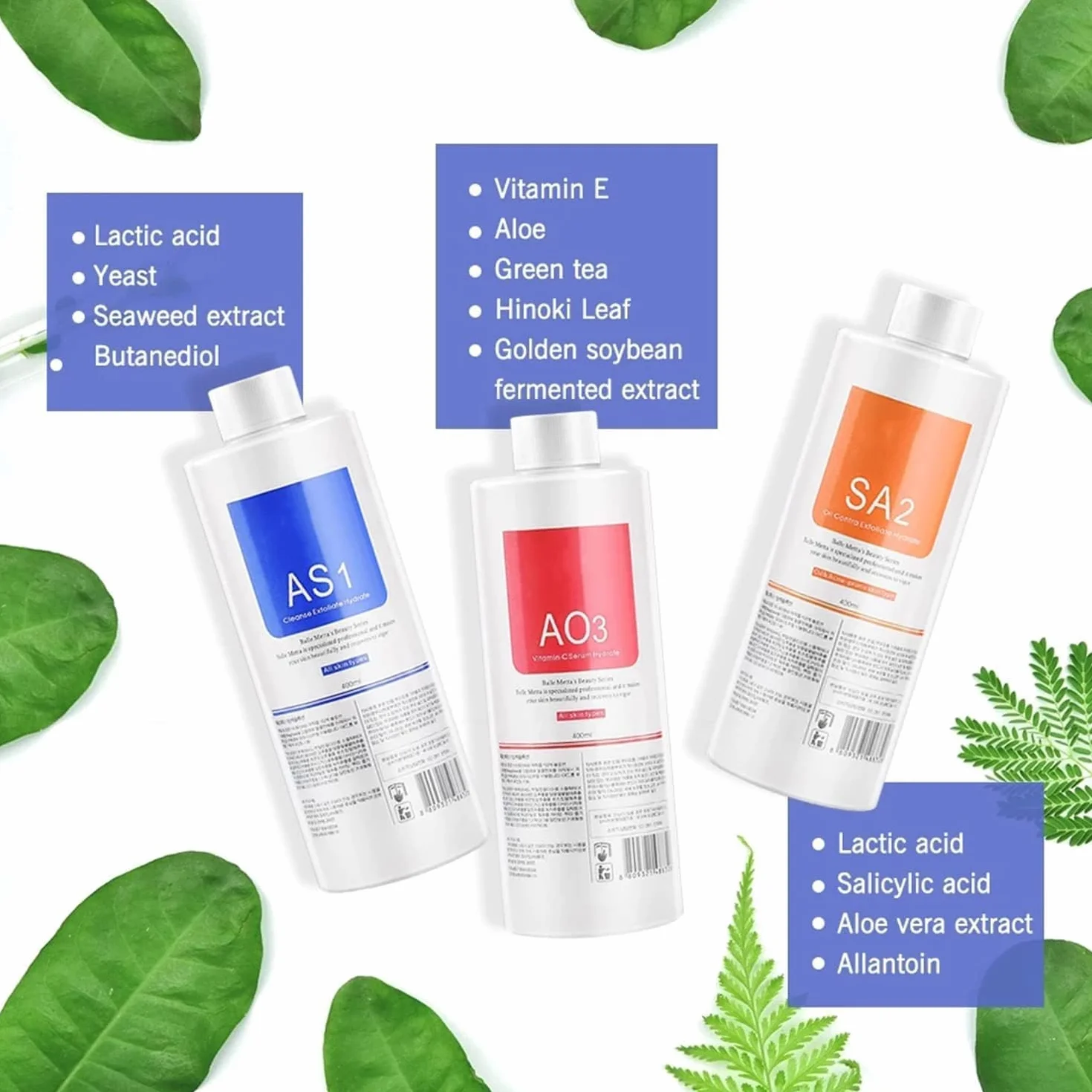 Piel cuidado facial belleza Aqua Peel solución 400ml por botella cara limpieza e hidratación
