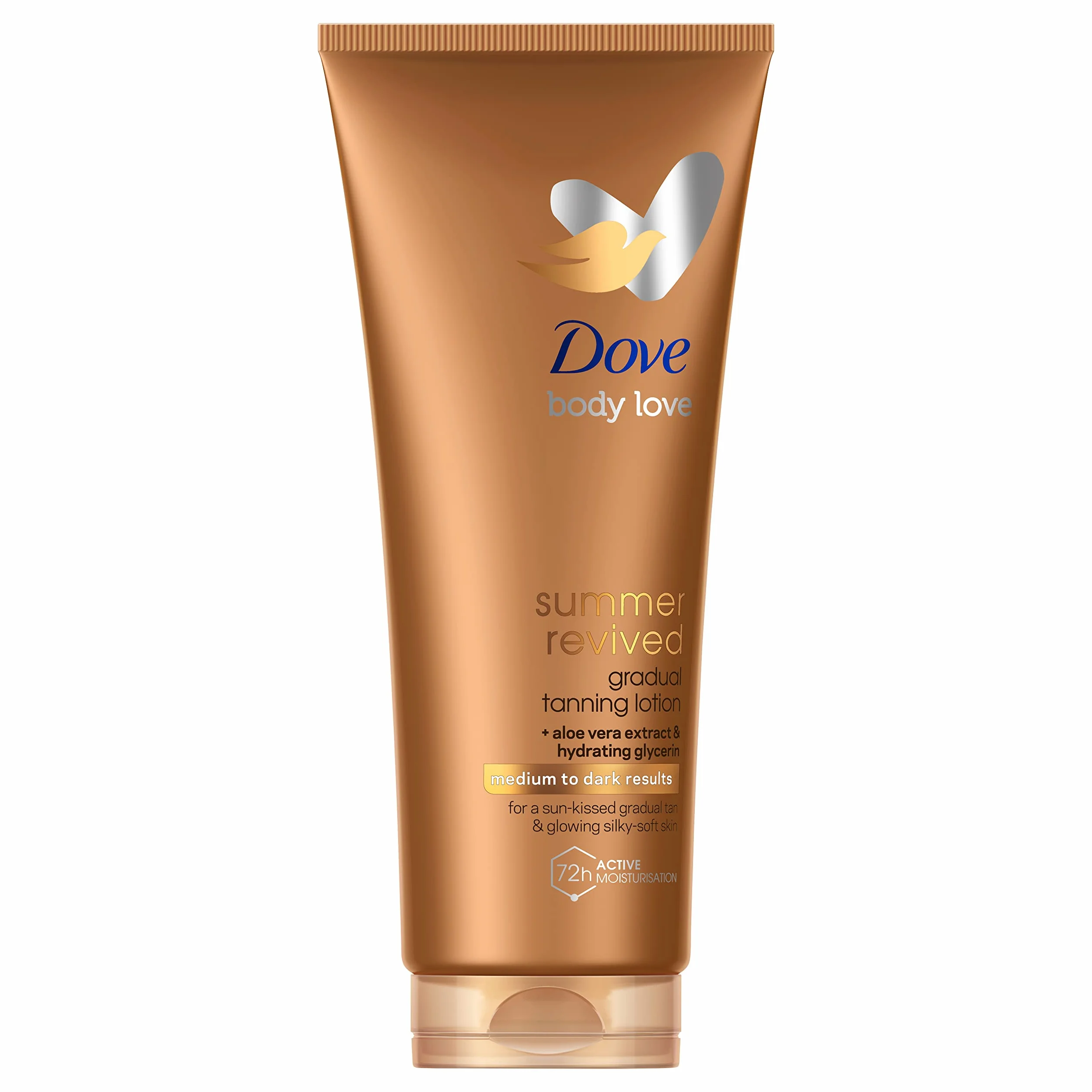 Dove Crema Hidratante Corporal Autobronceadora para Piel de Tono Medio a Oscuro 200ml - Pack de 6