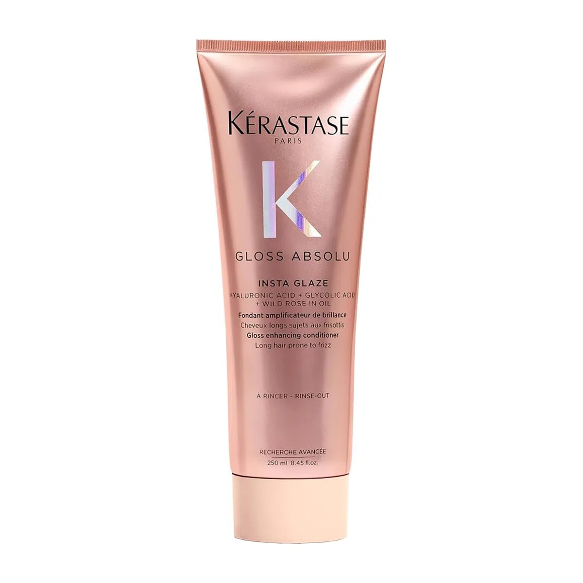 Kérastase Trio Spring Set Gloss Absolu 2026 545 ml - Pack Cabello Largo con Encrespamiento, Champú Bain Hydra-Glaze 250 ml, Insta-Glaze 200 ml y Anti-Frizz Glaze Milk 45 ml