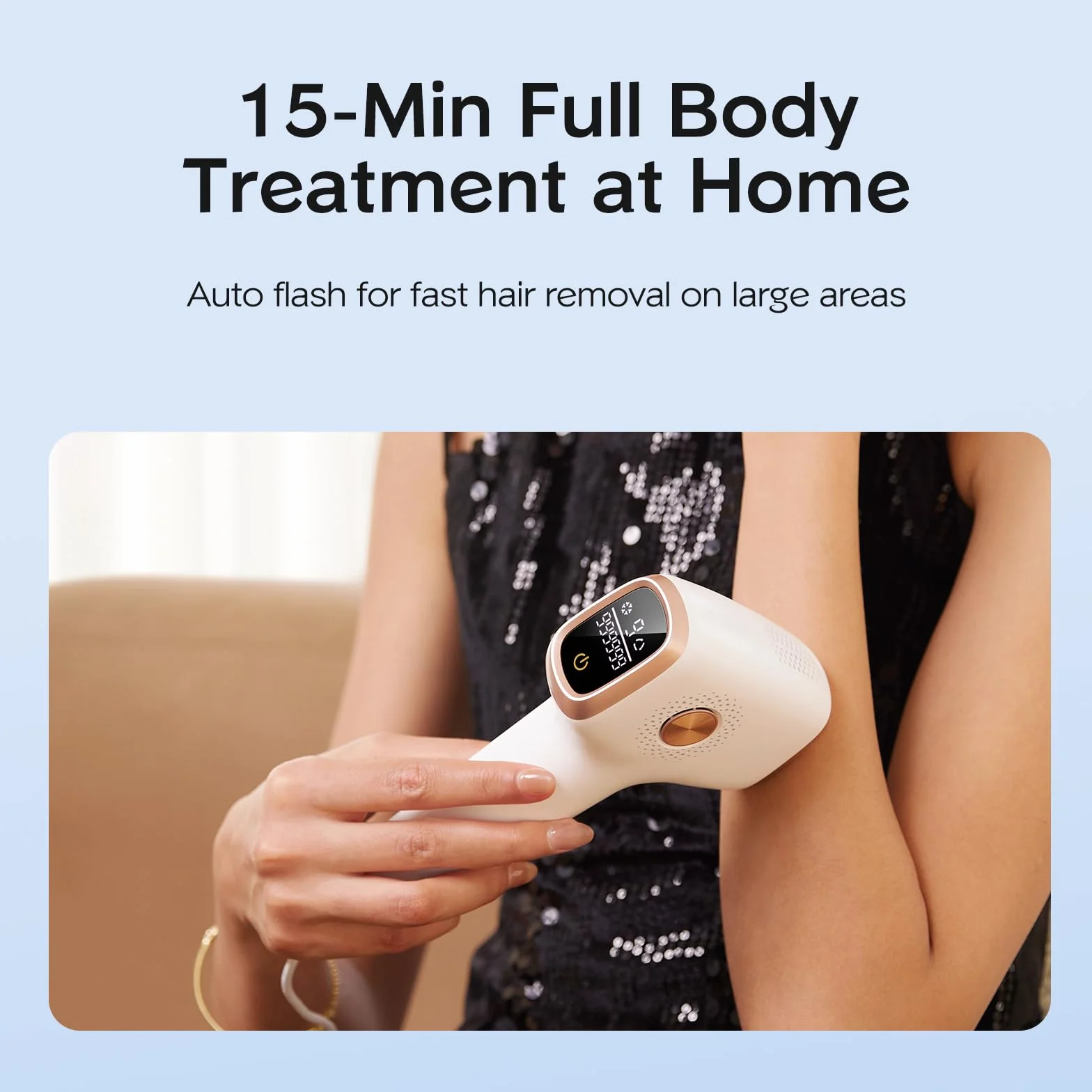 INNZA IPL Depiladora de Luz Pulsada con Función de Enfriamiento con Hielo,999999 Flashes,9 Nivel de Energía,Depilación Maquina para Mujer Hombre Facial,Axilas,Brazos,Espalda (Bright White)