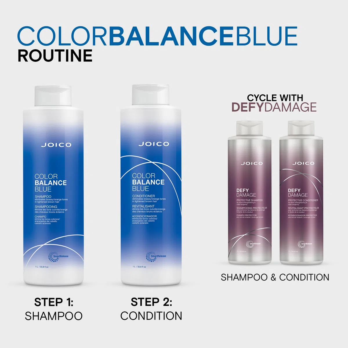 Acondicionador Color Balance Azul Joico 1000ML