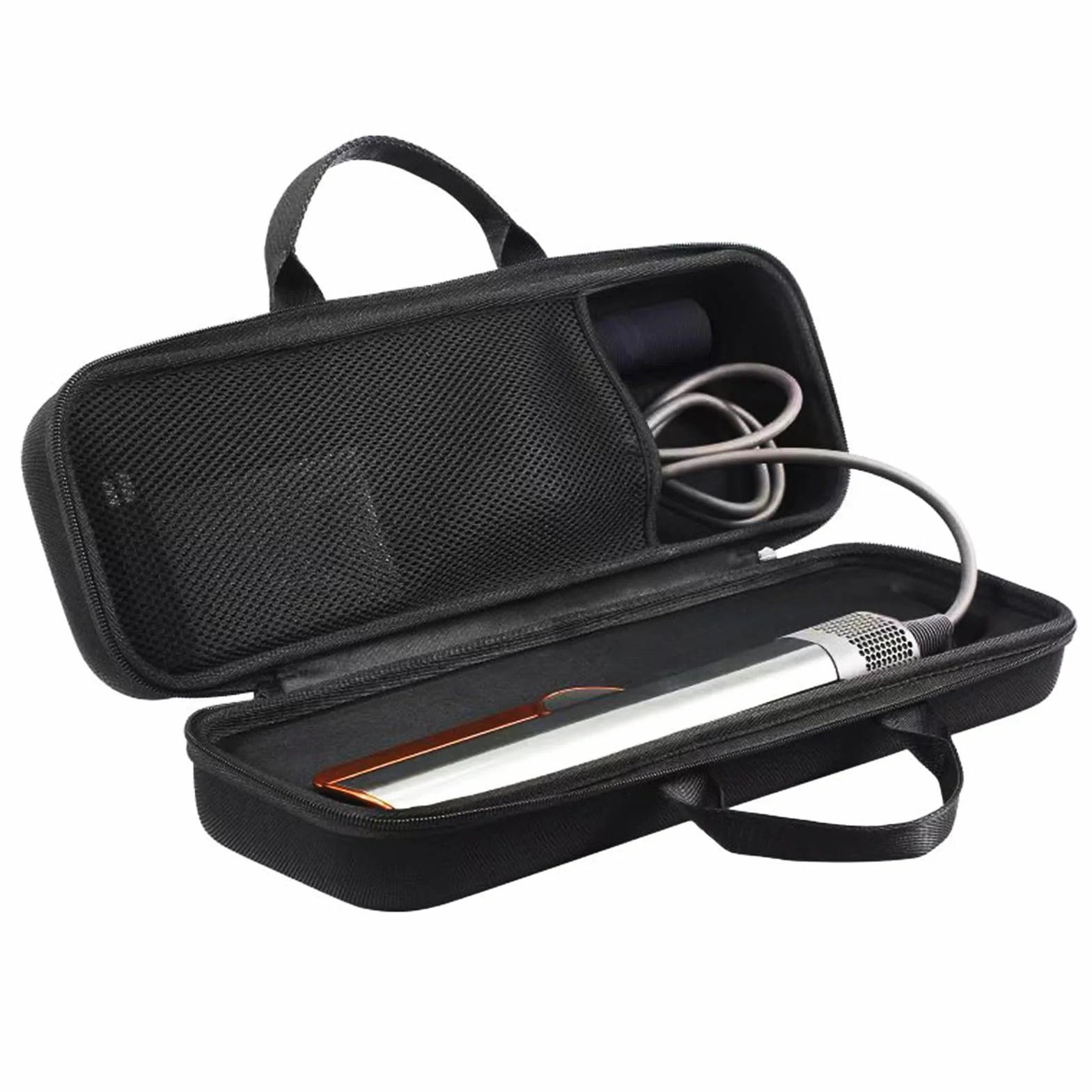Bolsa de transporte para plancha de pelo Dyson Airstrait HT01, estuche rígido para plancha de pelo, impermeable, resistente a los arañazos y almacenamiento organizado para accesorios de potencia
