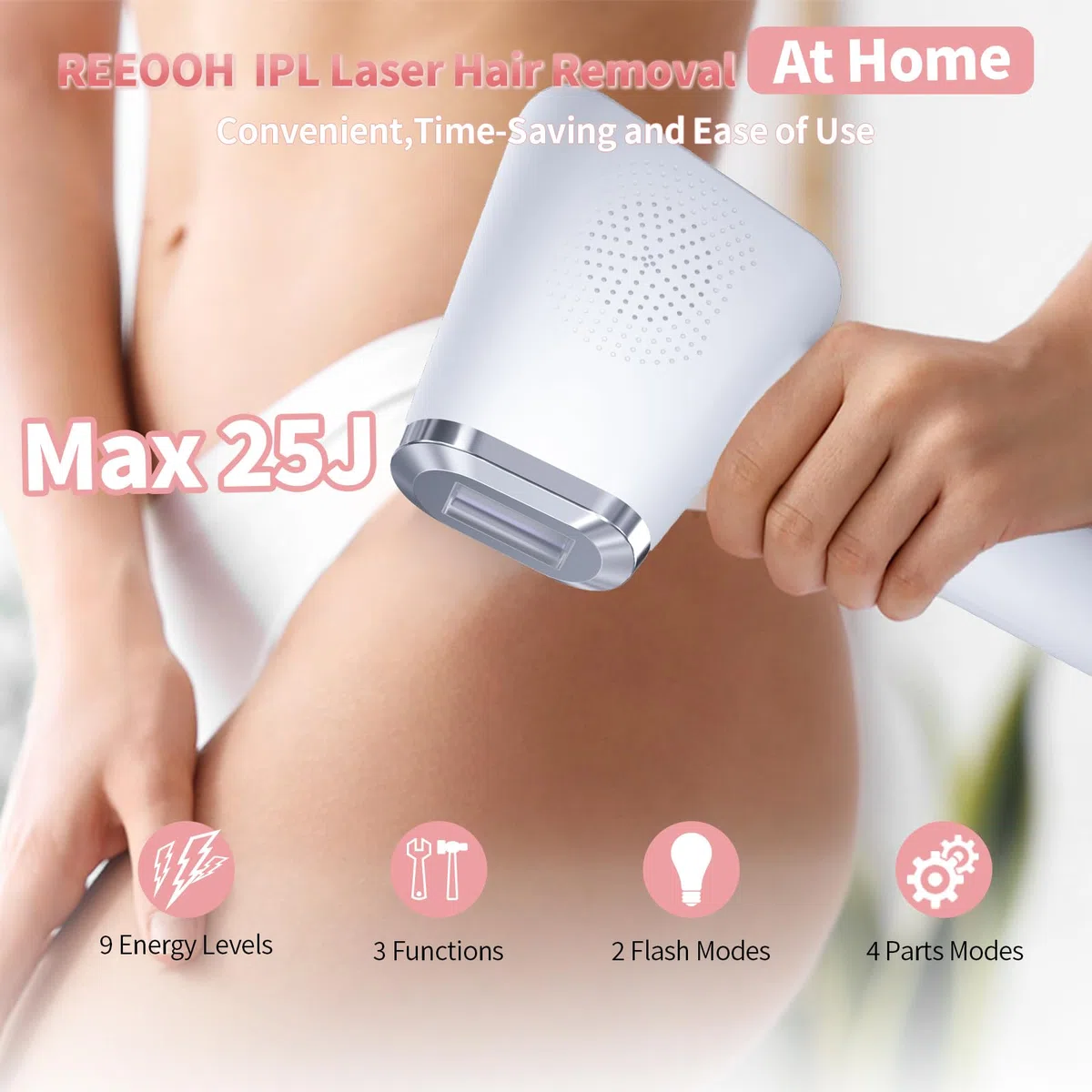 Depilación Láser para Mujeres y Hombres, Depiladora IPL 3 en 1 para Todo el Cuerpo, Indolora, Segura, Ppta para Salones de Belleza, Spas y Uso Doméstico