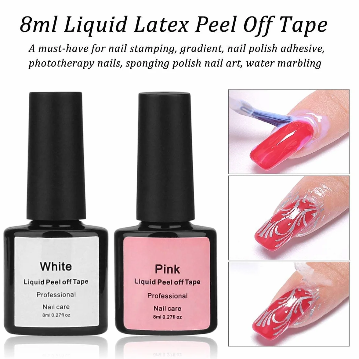 TopDirect 8ml Nail Stamping Gel Polish 8 Colores 4 Placas Estampacion Uñas Manicura Set