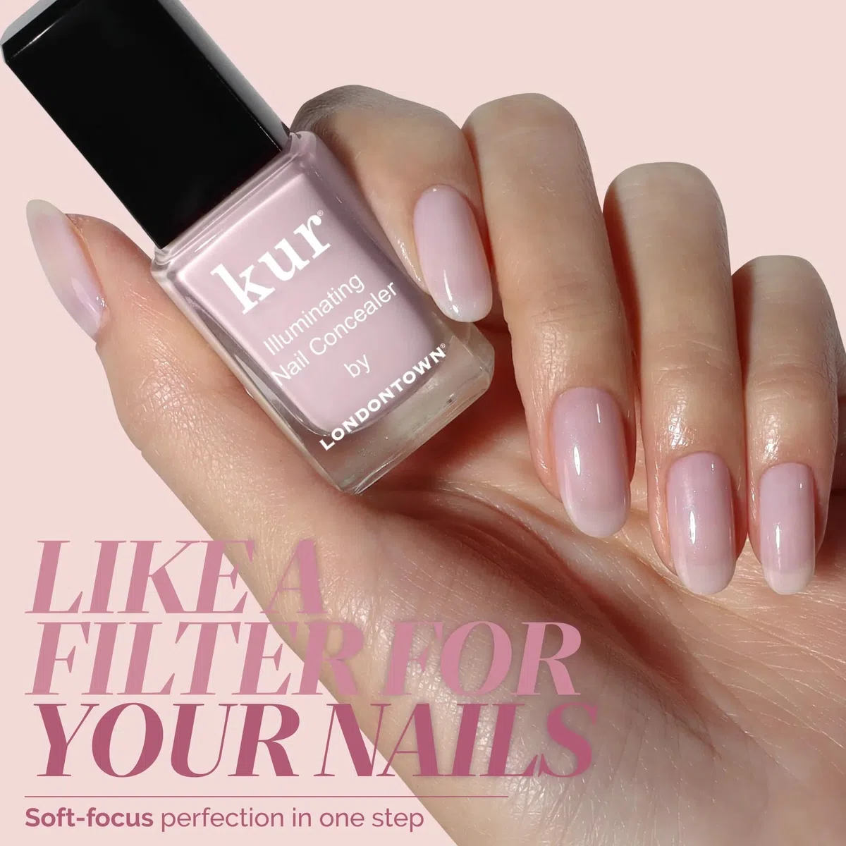 Londontown Kur Pink Illuminating Nail Concealer 12ml - tratamiento rosa iluminador