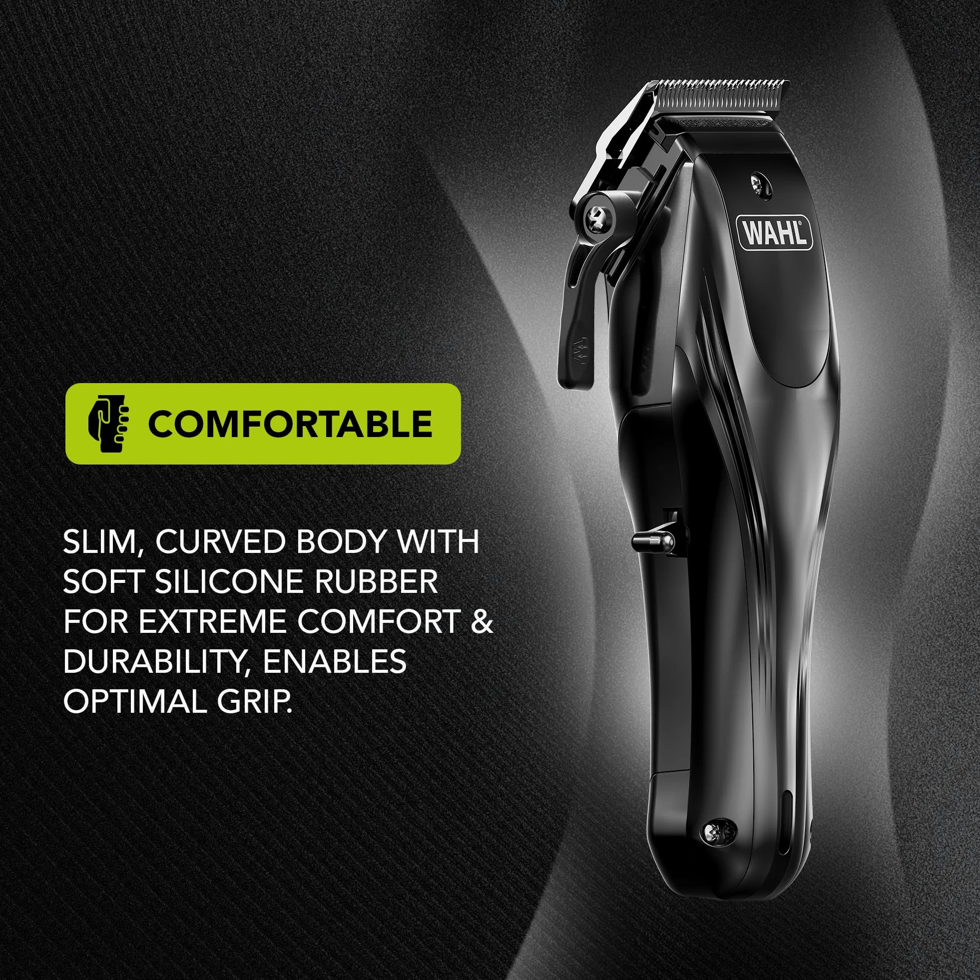 WAHL Rapid Clip, cortapelos para hombres, recargable por USB, depilación de orejas y nariz, cuerpo cónico, cortes de pelo completos en casa, batería de litio, mango ergonómico