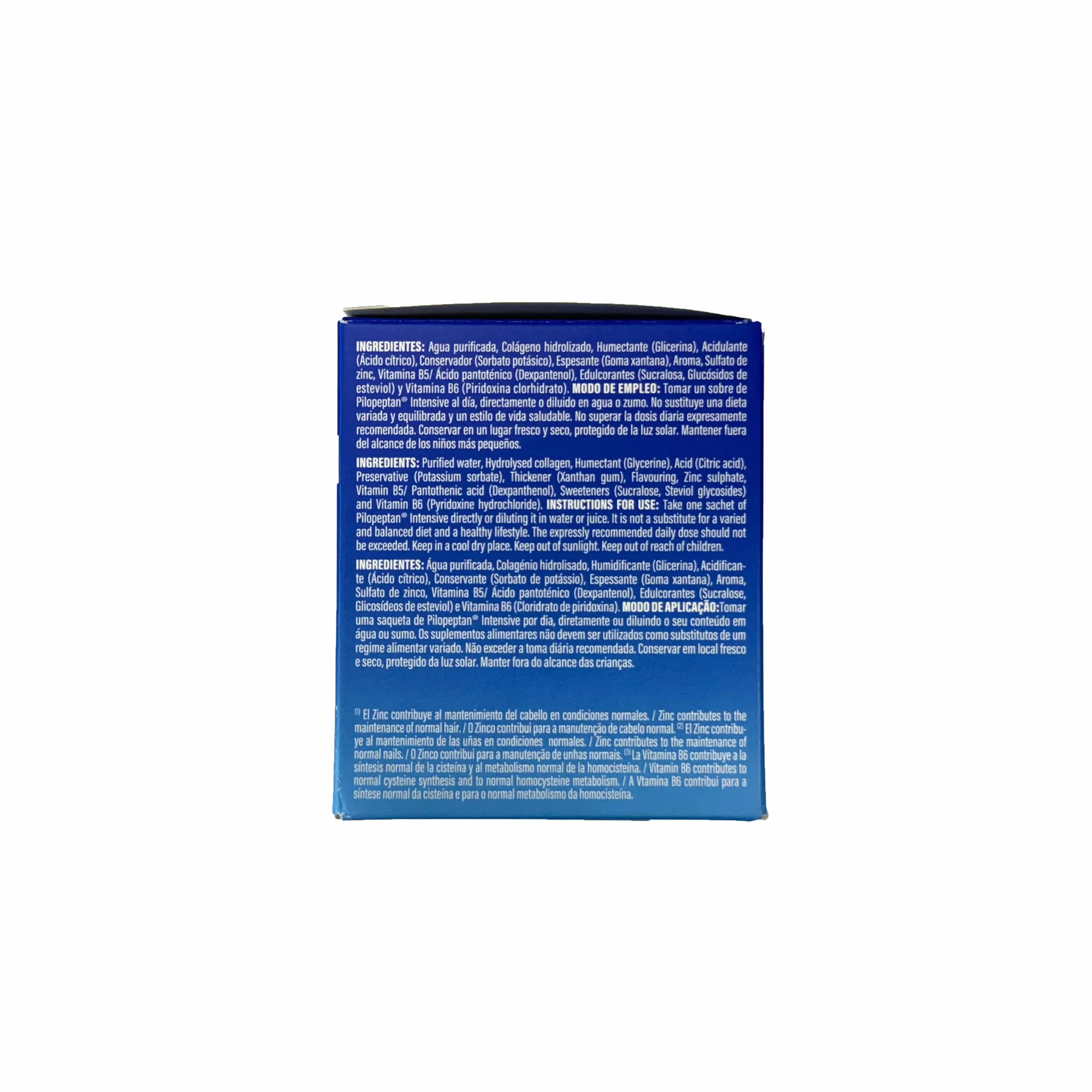 Pilopeptan Intensive | Anticaída Capilar | Cabello y Uñas | Hombre y Mujer | Potencia el Crecimiento, Formación de Queratina, Anclaje, Brillo y Vitalidad del Pelo y Uñas | 30 Sobres