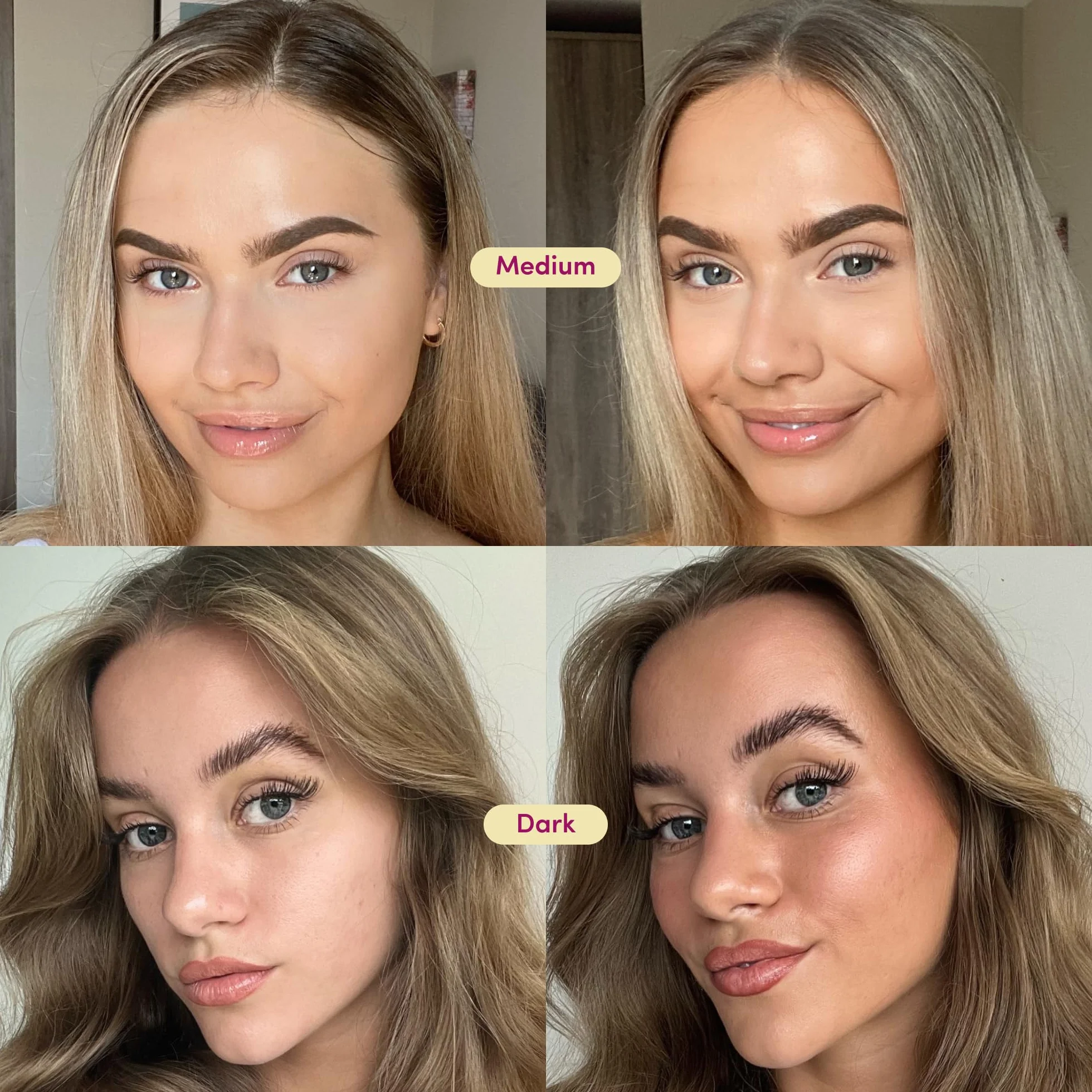 Coco & Eve Sunny Honey - Bronceador facial en gotas - Hidratante con ácido hialurónico - Sérum de bronceado gradual y natural - Para estar moreno sin exponerse al sol - 30ml (Oscuro)