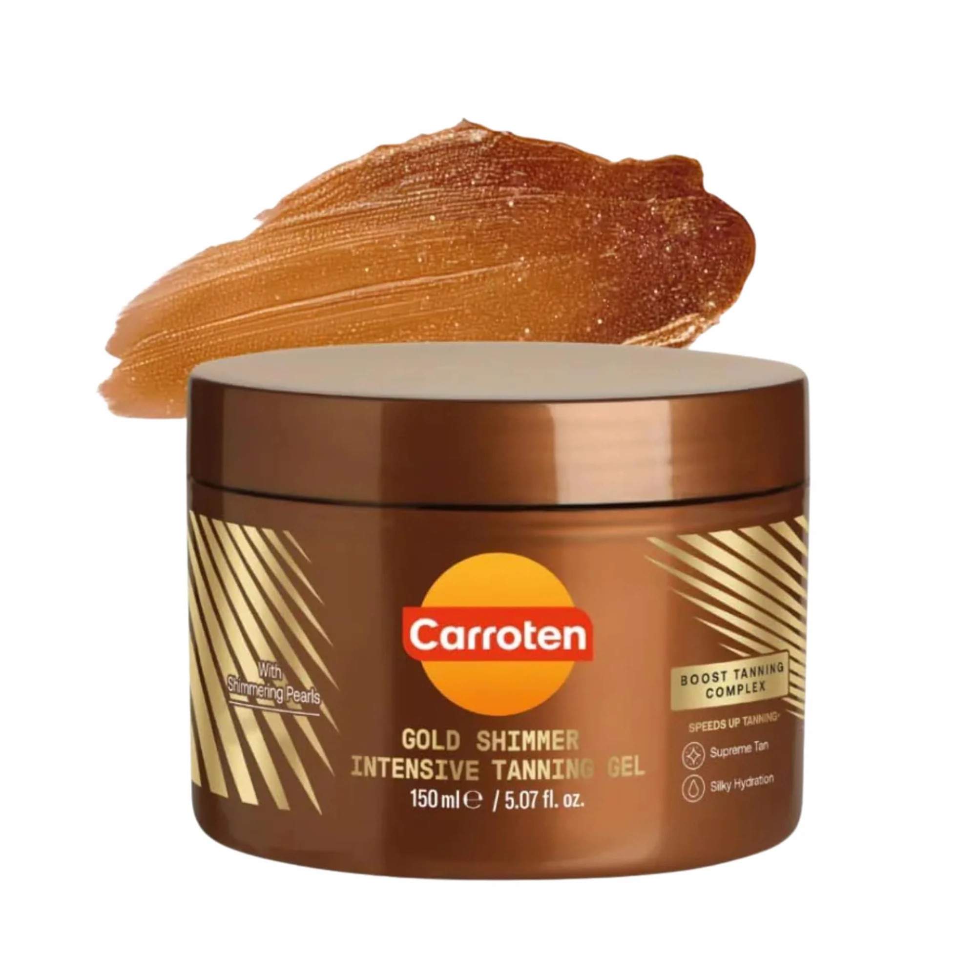 Carroten Gold Shimmer Gel Acelerador del Bronceado Crema Bronceadora 150 ml