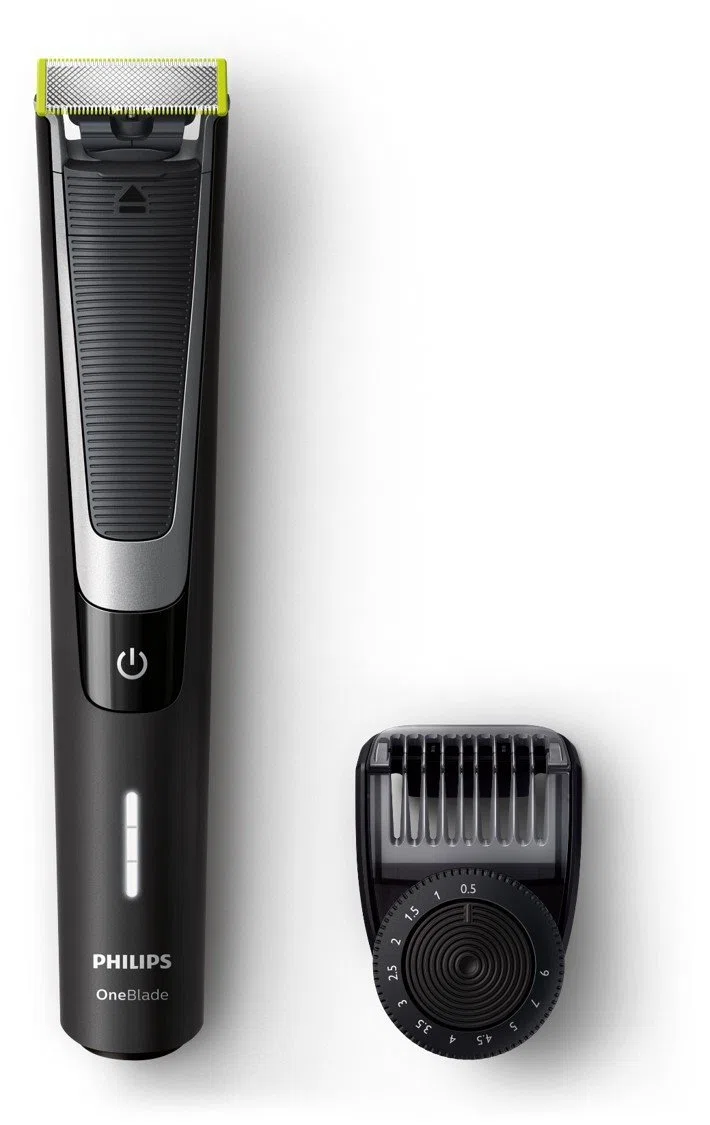 Philips OneBlade Pro QP6510/20 - Recortador de barba, recorta, perfila y afeita, mango suave, mojado y seco, recargable