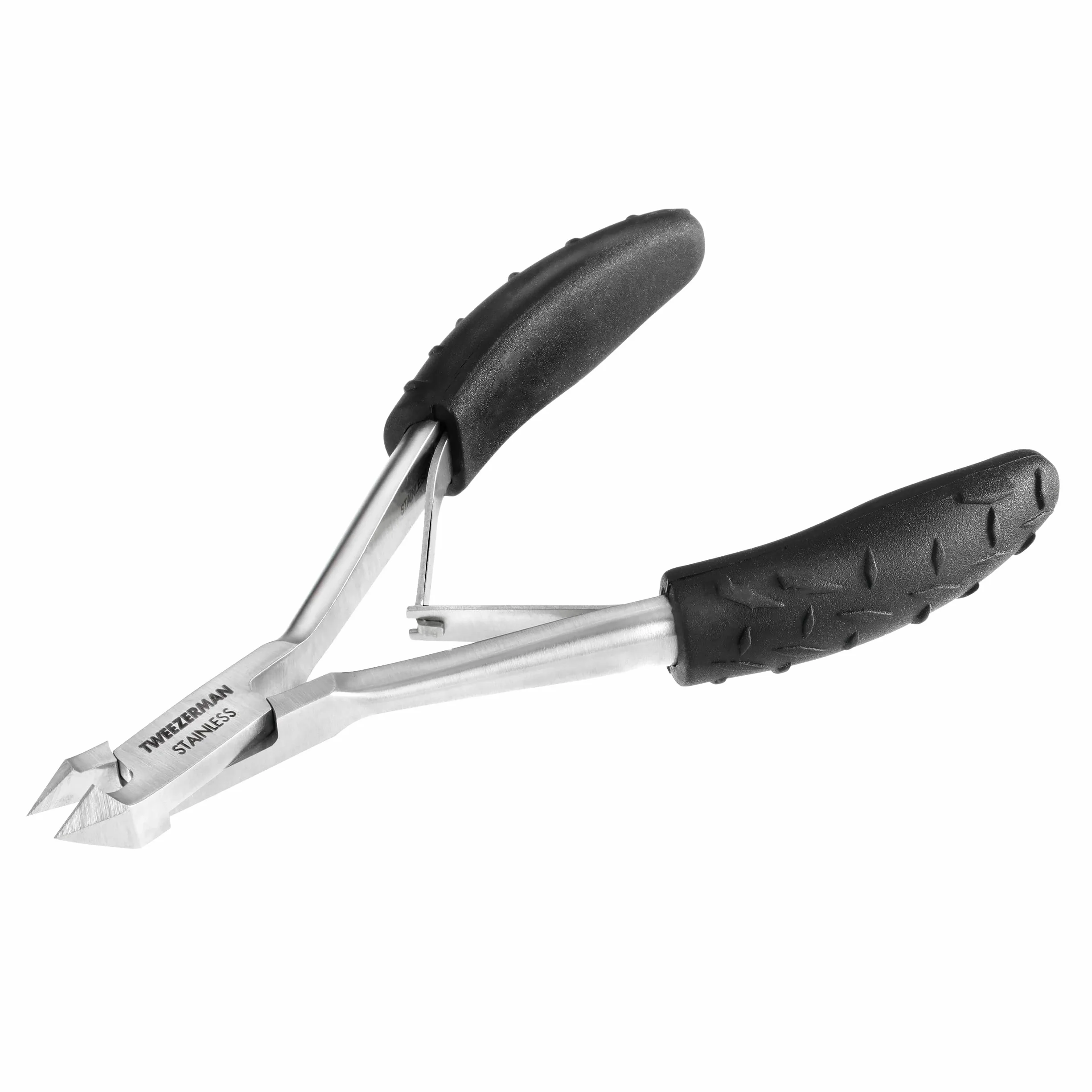 TWEEZERMAN Alicate para cutículas (eliminación precisa de cutículas, diseño ergonómico, hojas afiladas a mano, acero inoxidable)