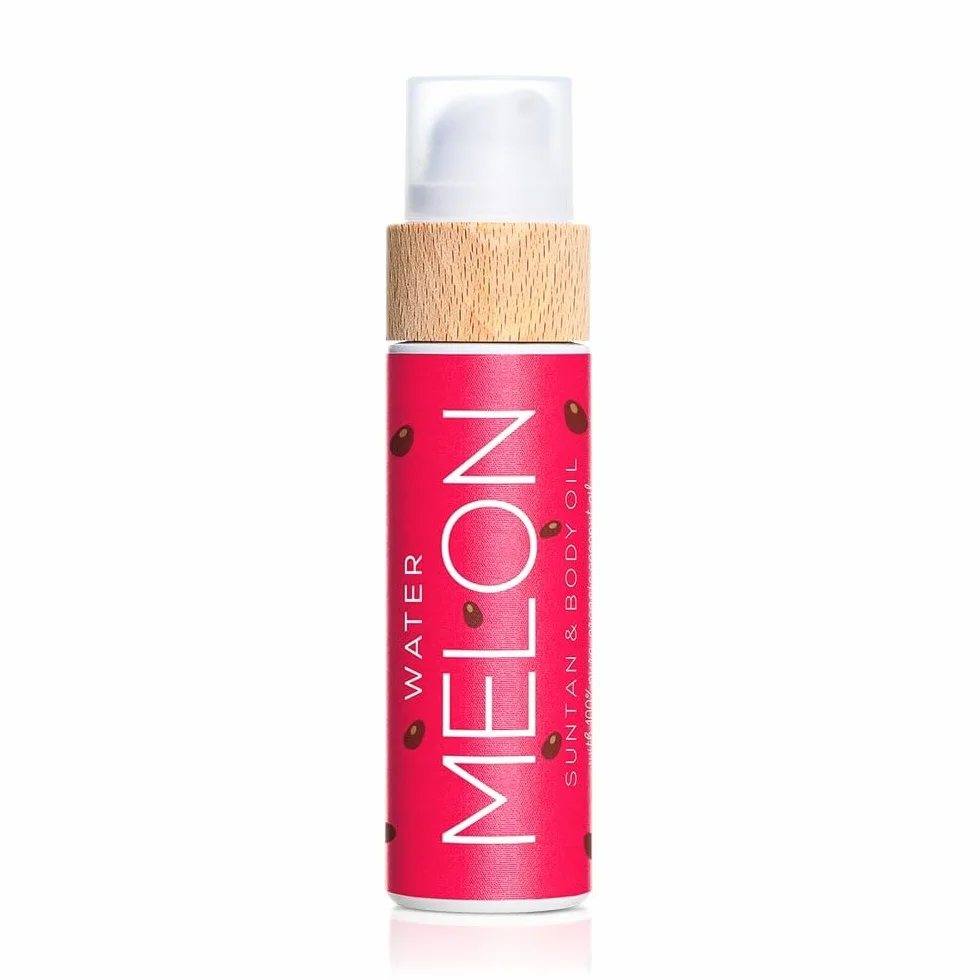 COCOSOLIS Watermelon - Aceite orgánico con vitamina E y aroma de sandía para un bronceado intenso y rápido - Amplificador bronceado