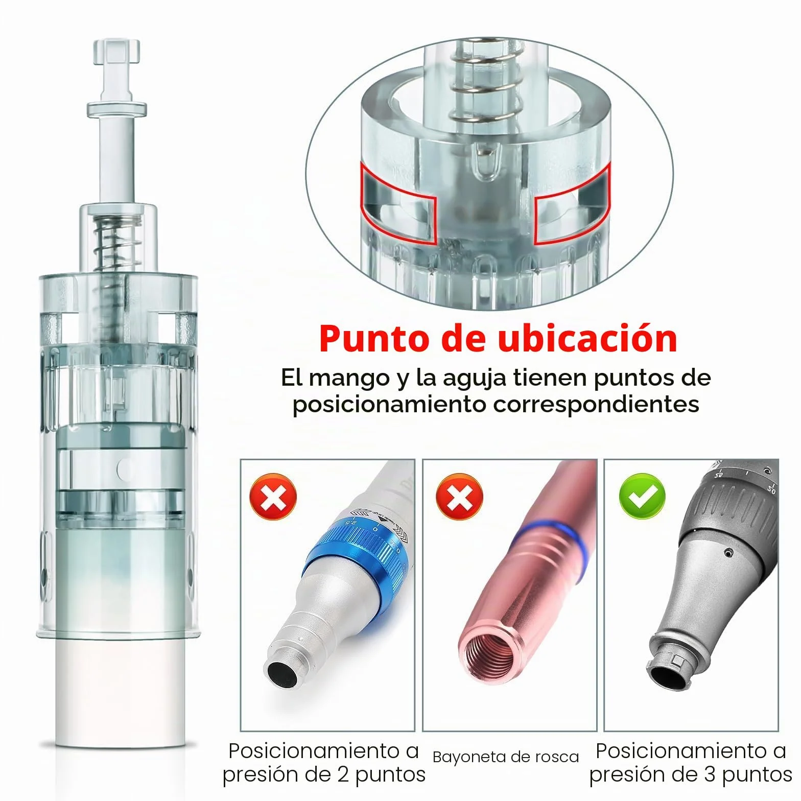 20 Pcs Agujas Dermapen 36 puntas para Microneedling pen, Derma Pen M8 Cartuchos 36 Pins, Microagujas de Repuesto Original de Microneedle Dermapen Ultima M8, M7S, A6S (36 Pins, 20 Pcs)