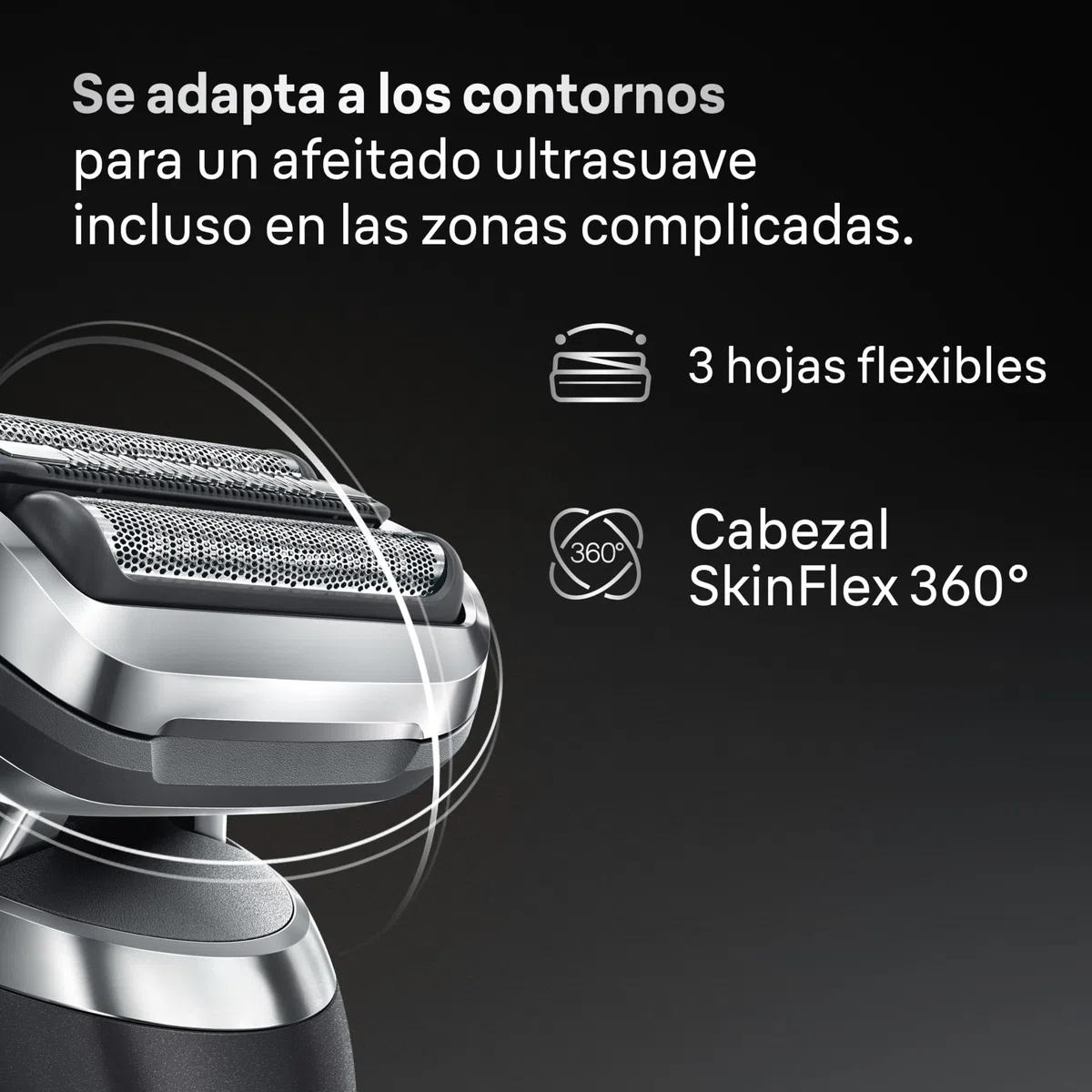 Braun Series 7 Afeitadora Eléctrica Hombre, 72-N4200S, Negro - Máquina de Afeitar Resistente al Agua, 3 Modos, Recargable, 60 Min de Uso, Recortadora de Precisión, Base de Carga, Estuche de Viaje