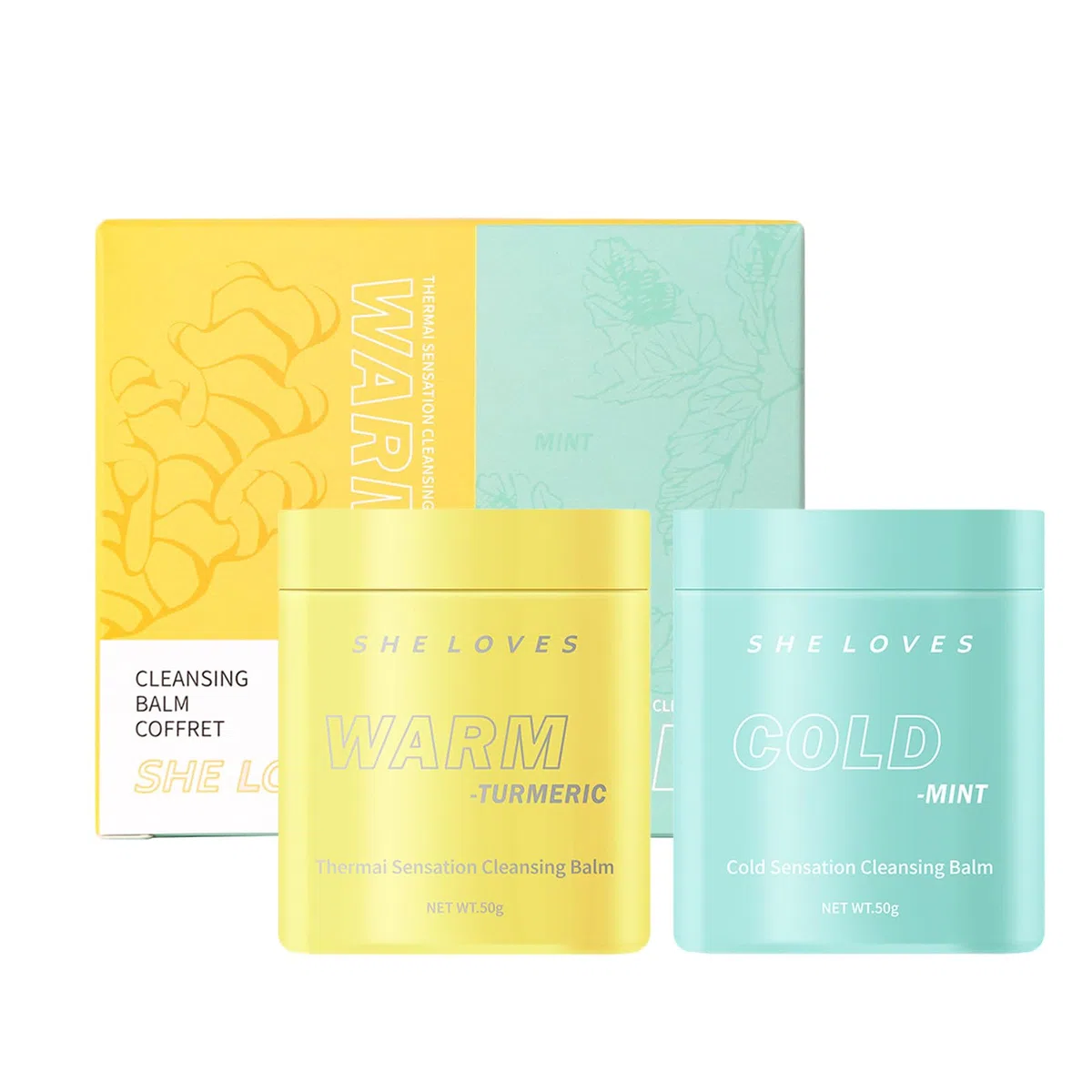 Bálsamo Desmaquillante Facial, Limpiador Facial Todo Tipo de Pieles Retira Suavemente Máscara de Pestañas, Delineador de Ojos y Maquillaje, Ingredientes Naturales - 2 piezas#A