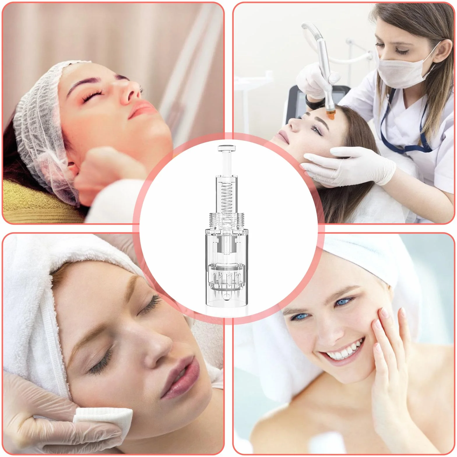 30 agujas de microneedling, repuesto Derma Pen, 24 pines, Micro Nano Agujas, cartuchos de repuesto para microagujas, cartuchos de repuesto para microagujas Dermapen Microneedling dispositivo Agujas de