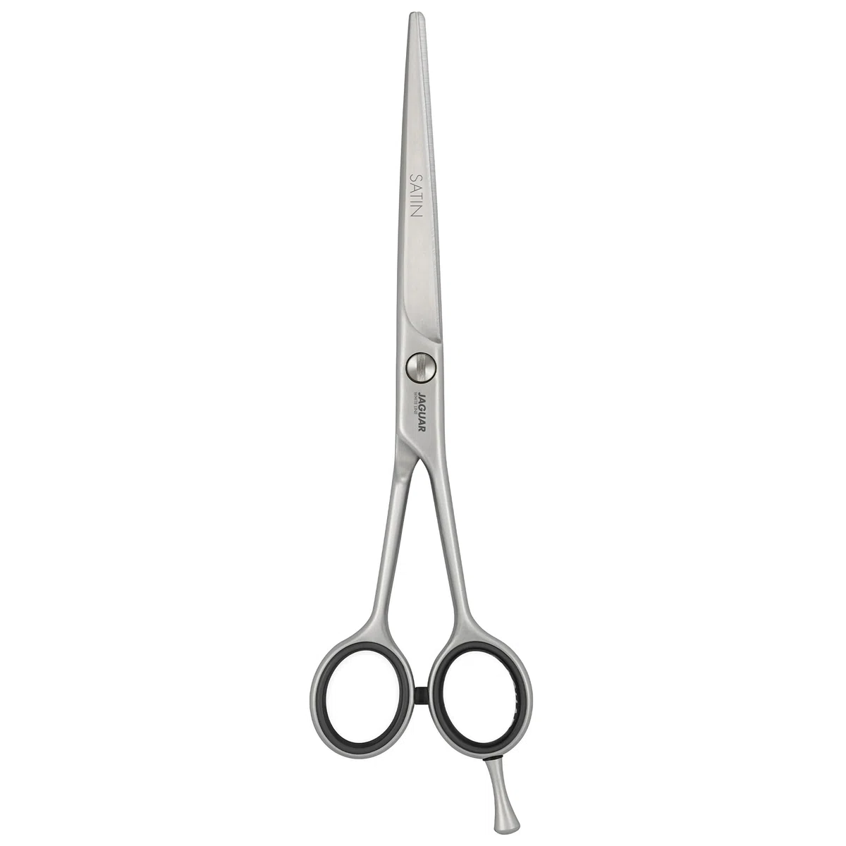 Jaguar 14562 L nea blanca de sat n de 7 pulgadas, 1 paquete (1 x 1 pieza), Negro, estandar | Solinger - Tijeras de peluquería de acero especial Solinger de alta calidad, diseño clásico, mate, fabricadas en Alemania