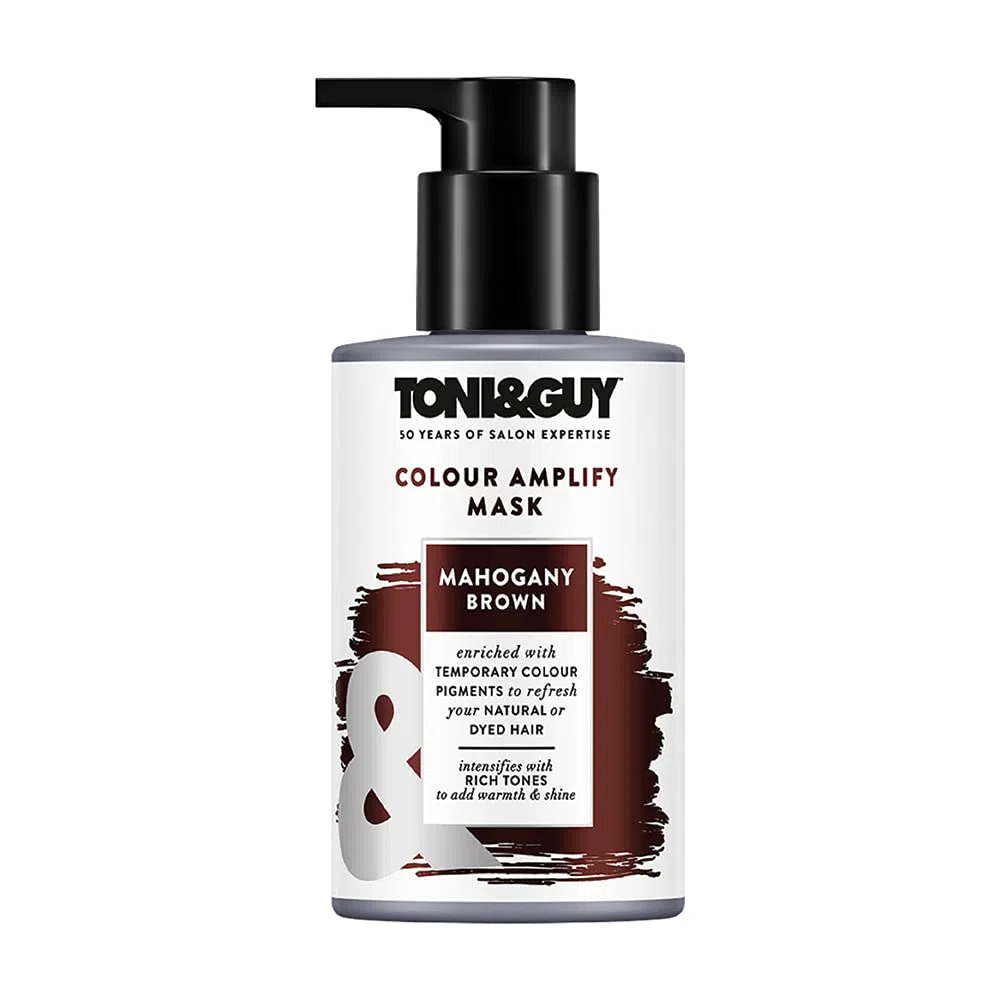 Toni & Guy - Mascarilla para el cabello (200 ml), color marrón caoba