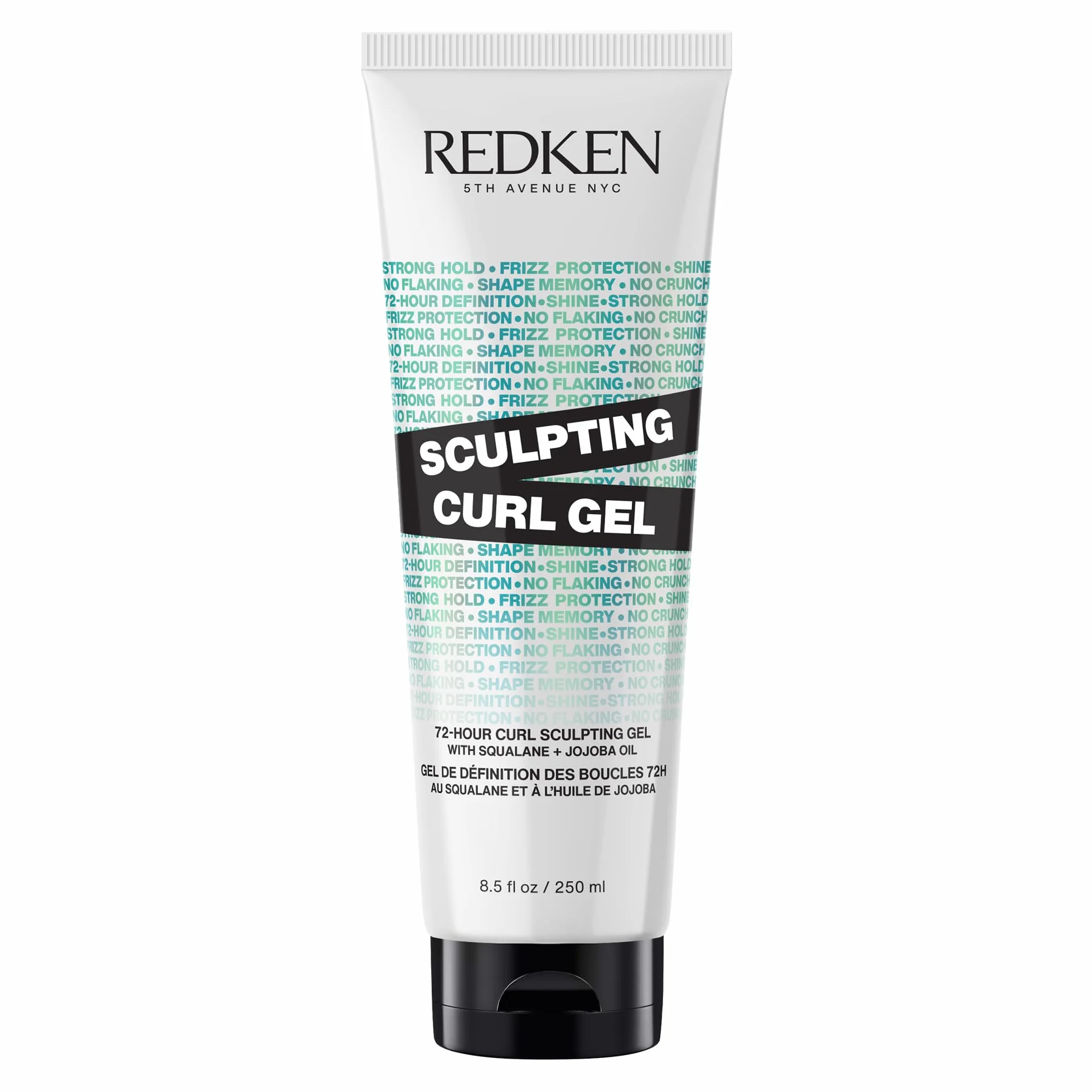 Redken, Gel Fijador de Rizos, Cabello Rizado y Encrespado, Hidrata y Fija los Rizos, Fórmula con Aceite de Jojoba y Escualeno, Hybrid Curl Stylers, 250ml