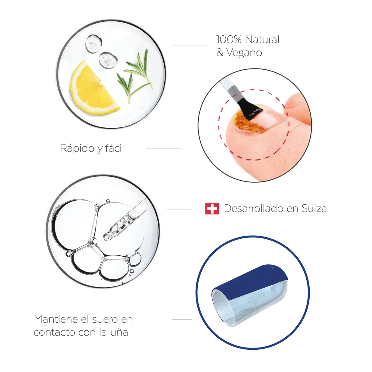PODERM – HONGOS UÑAS PIES TRATAMIENTO PROFESIONAL DE NOCHE INTENSIVO 2 en 1 – Elimina la micosis | VEGANO | pies/manos | Fácil y rápido | Swiss Made