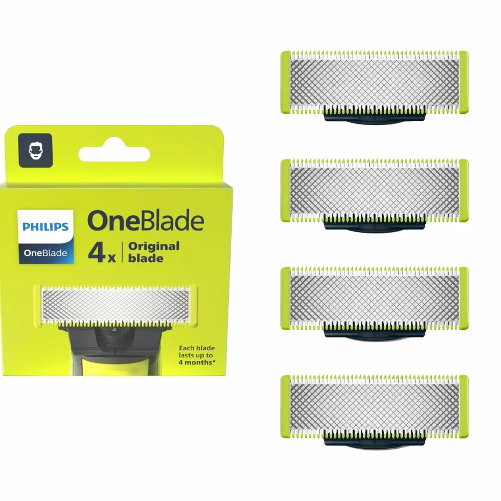 Philips QP240/50 Hoja de afeitar negra, verde, plata 4 pc(s)