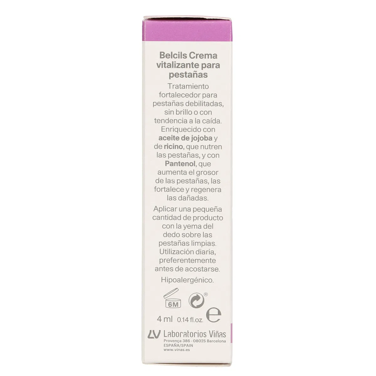 Viñas Belcils Crema Vitalizante para Pestañas, 4 ml