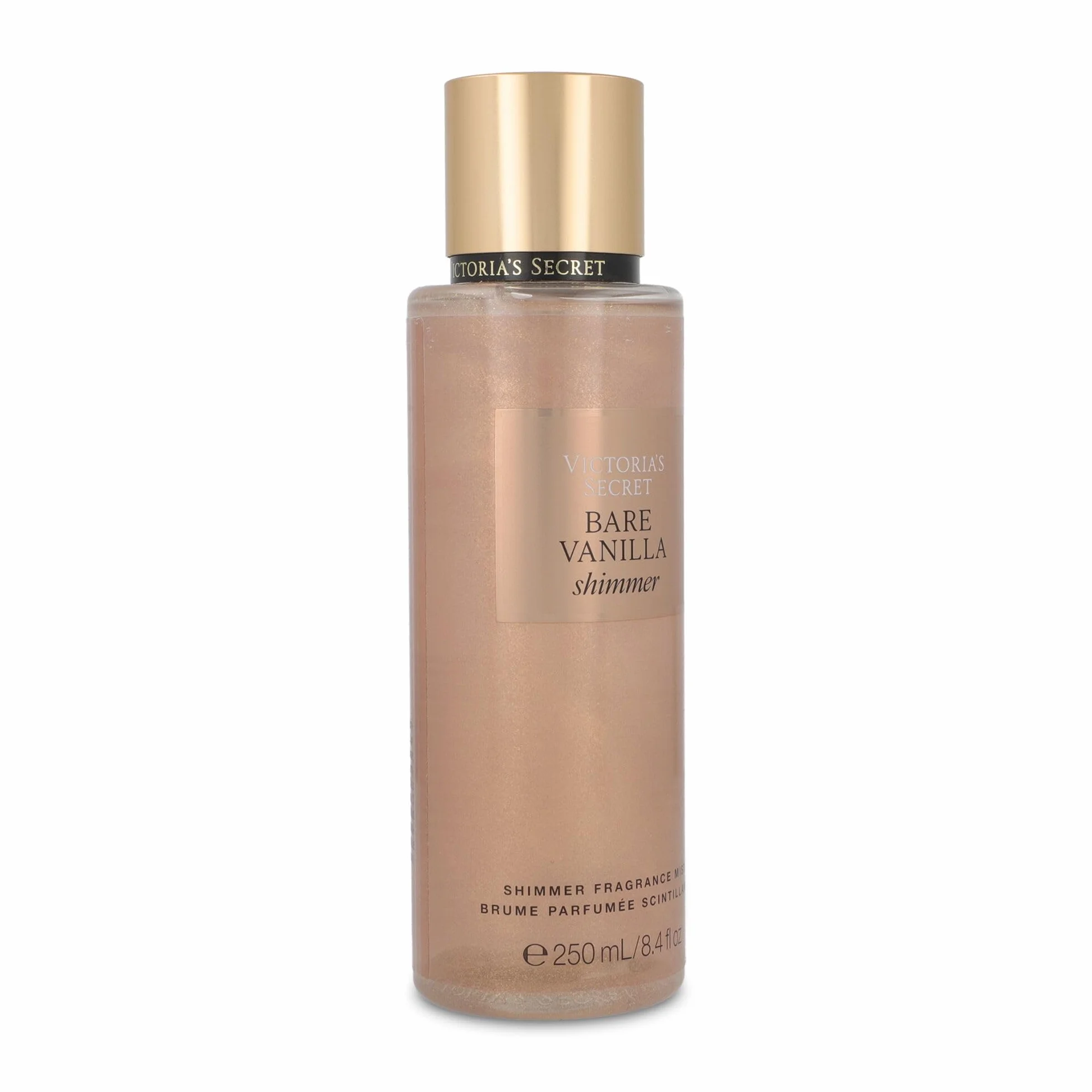Victoria's Secret Bare Vanilla Shimmer - Bruma de fragancia de vainilla, vainilla batida y cachemira suave, 250 ml