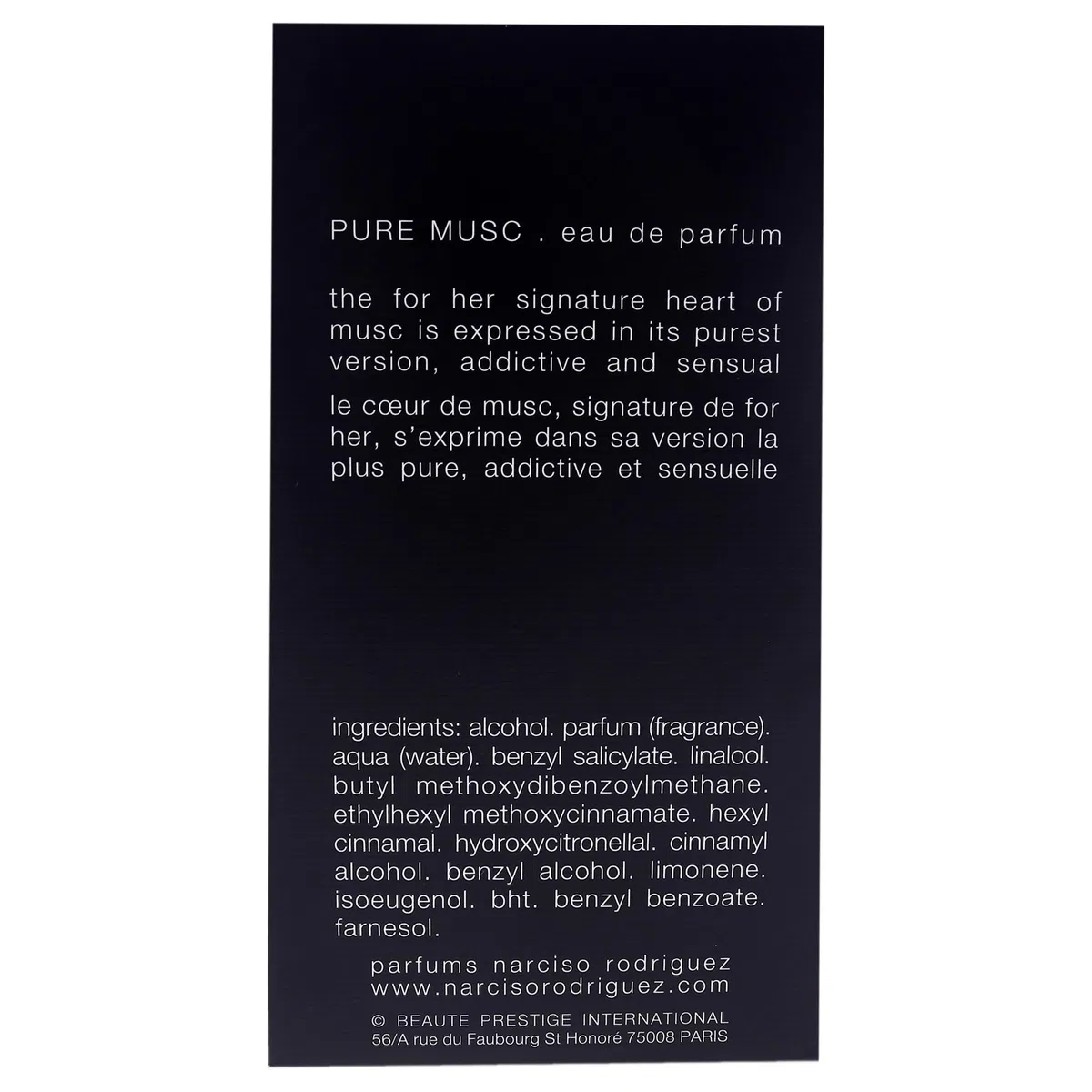 Narciso Rodriguez FOR HER PURE MUSC edp vapo 50 ml - el embalaje puede variar