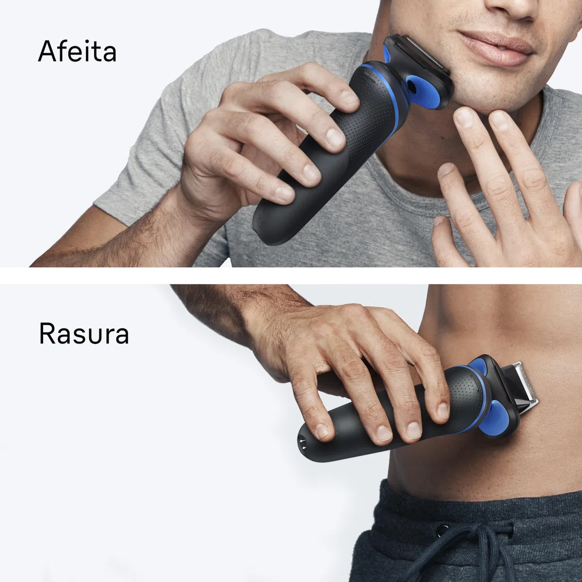 Braun Series 5 Afeitadora Eléctrica Hombre, 52-B1600S, Azul | Máquina de Afeitar Resistente al Agua, Recargable, 50 Min de Uso, con Cabezal de Recortadora Corporal