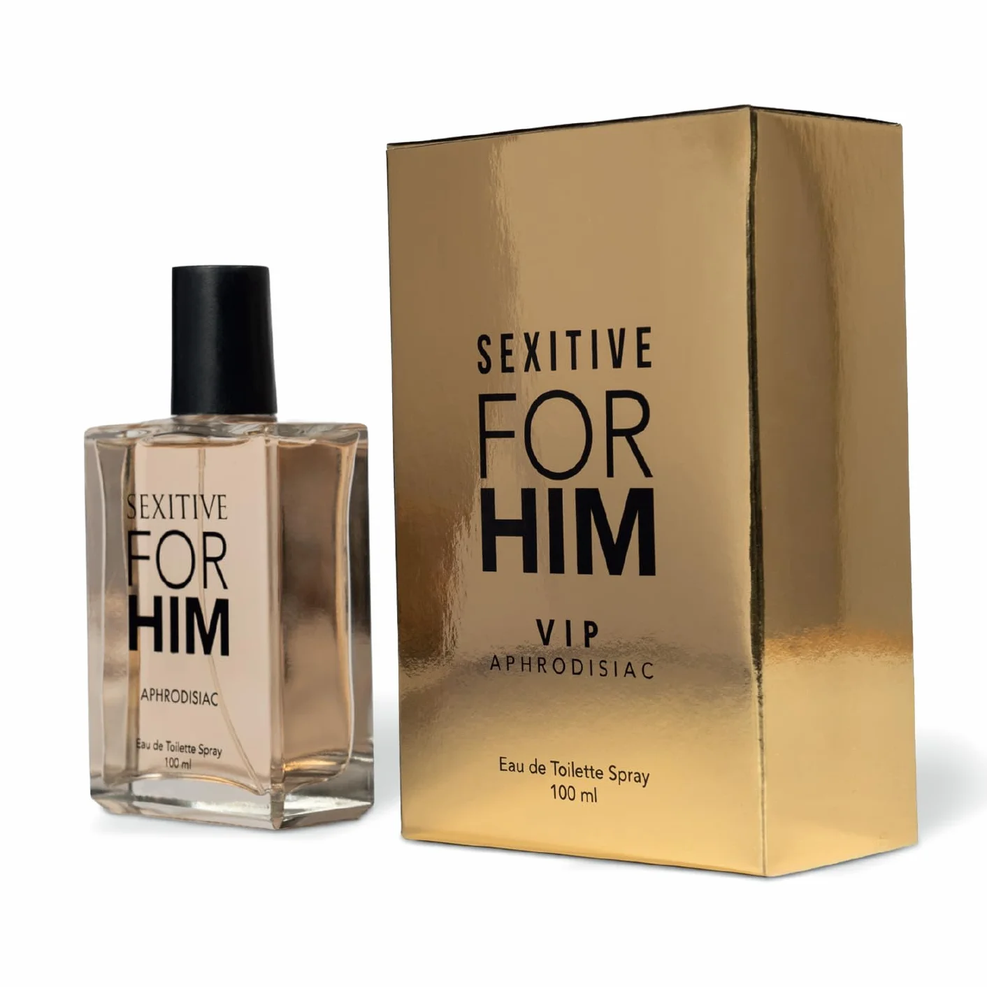 FOR HIM VIP. Perfume para hombres. Con Feromonas para atraer a las mujeres. Audaz fórmula extra fuerte. Pheromone Strong. Deseo Absoluto. 100 ml - 3.4 fl oz
