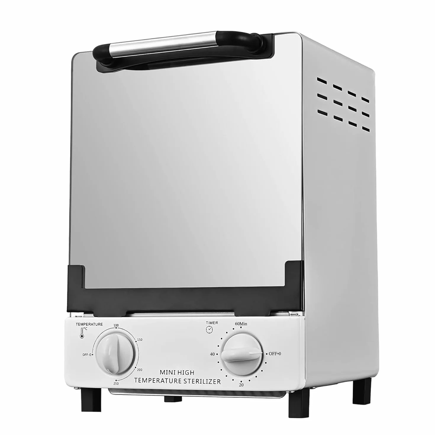 Esterilizador de aire caliente C12, doble bandeja, esterilizador térmico, autoclave de infrarrojos a 250 grados, con control de temporizador, para clínicas dentales, salones de pedicura