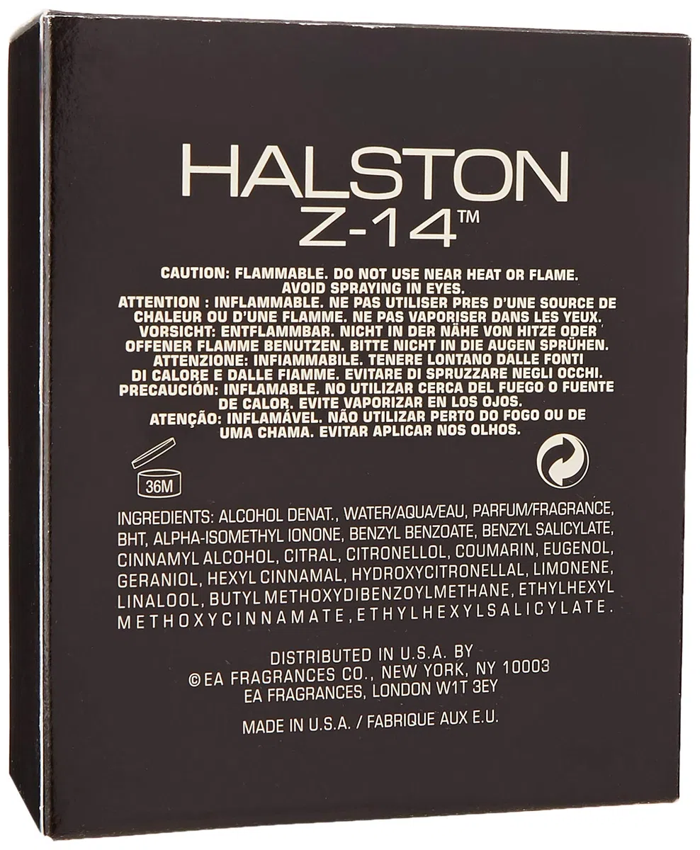 Halston Z-14 Cologne Para Hombres, 8 Onzas