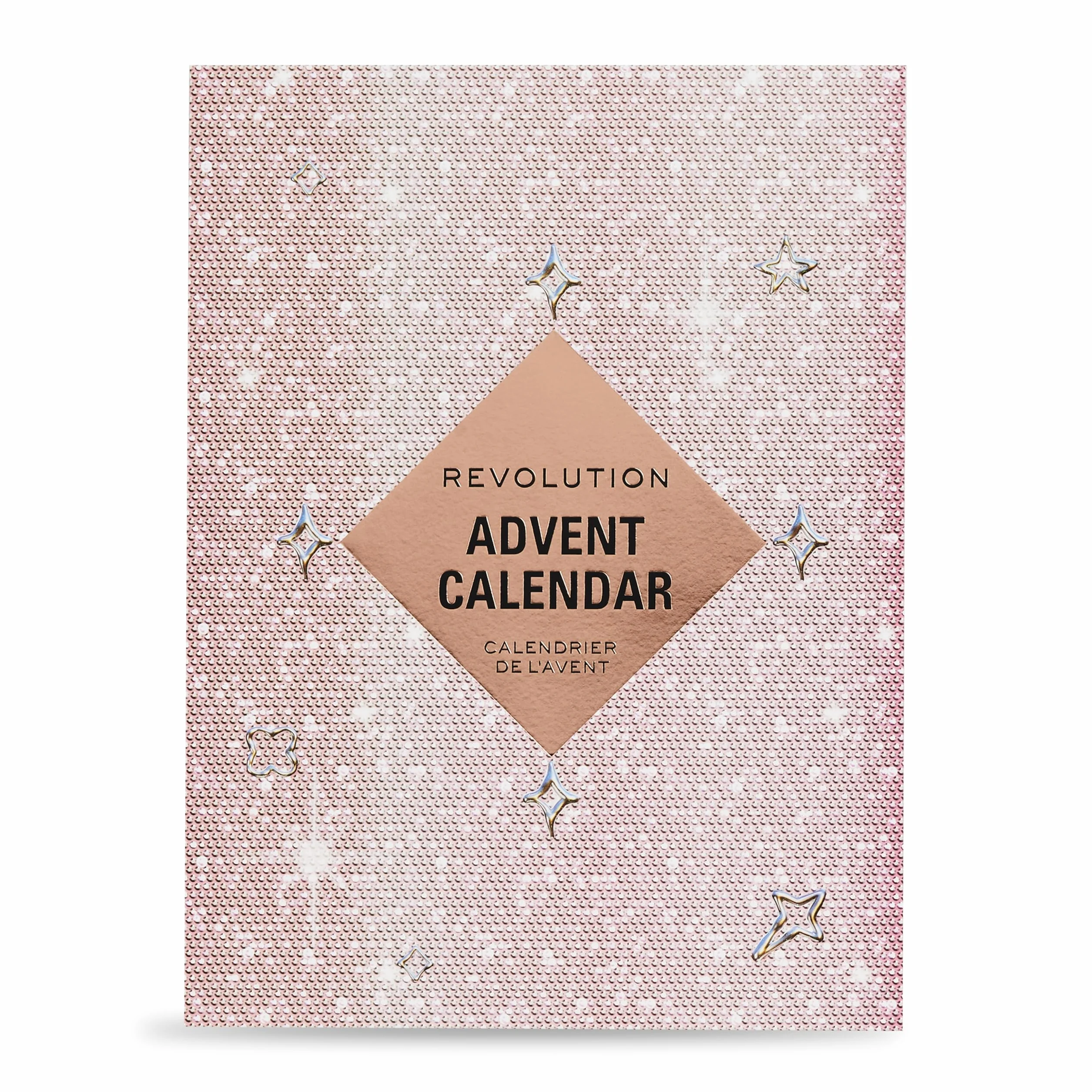 Revolution Beauty Calendario de Adviento de 24 productos, Set de Regalo con Brillo de Labios, Máscaras Labiales, Pinceles y Gel para Cejas, Vegano y Libre de Crueldad
