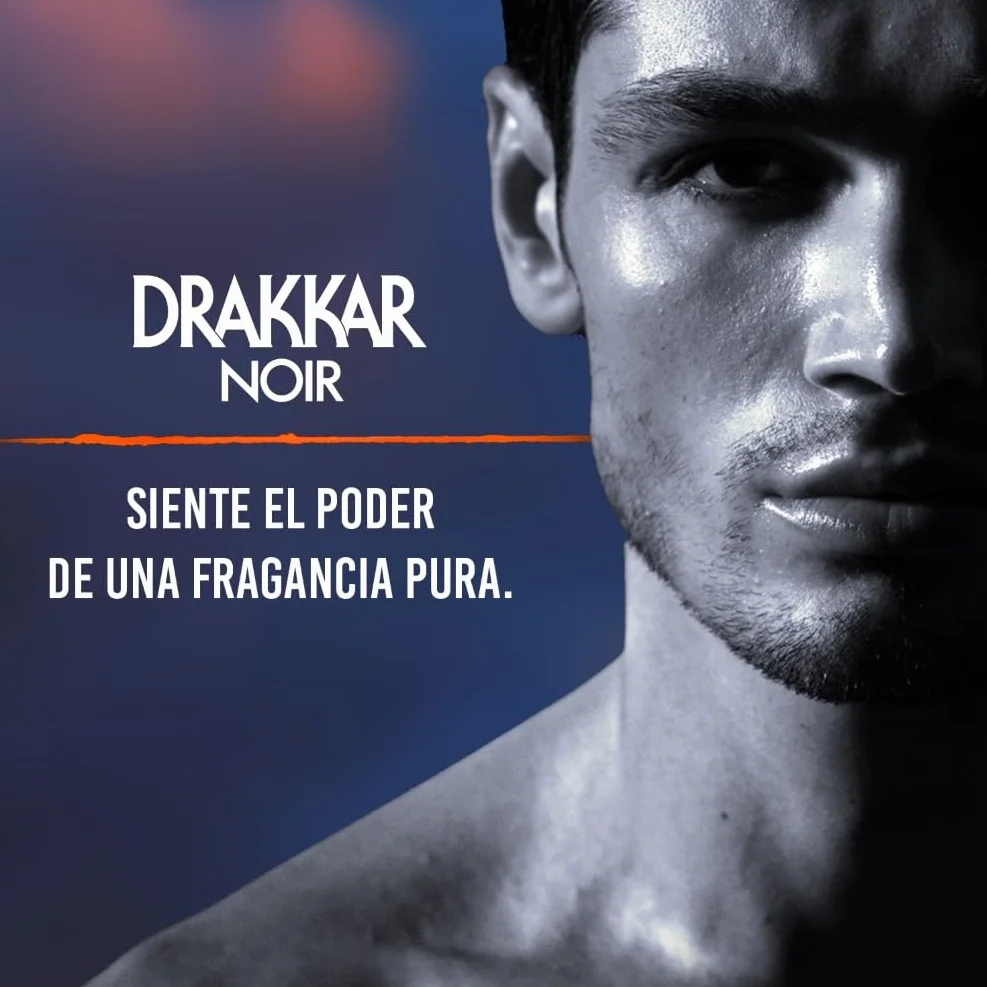 Guy Laroche Drakkar Noir Eau de Toilette, Perfume para Hombre, Fragancia Aromática y Amaderada para Hombre, Con Musgo, Pachuli y Bálsamo de Abeto