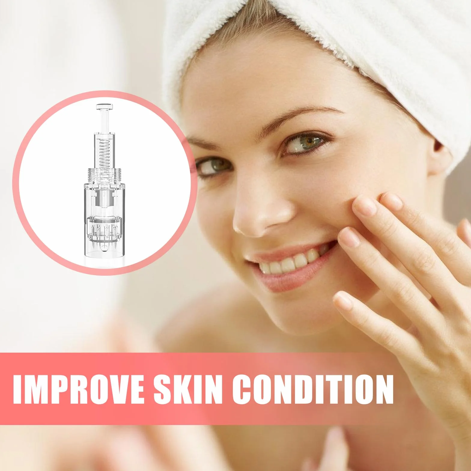 30 agujas de microneedling, repuesto Derma Pen, 24 pines, Micro Nano Agujas, cartuchos de repuesto para microagujas, cartuchos de repuesto para microagujas Dermapen Microneedling dispositivo Agujas de