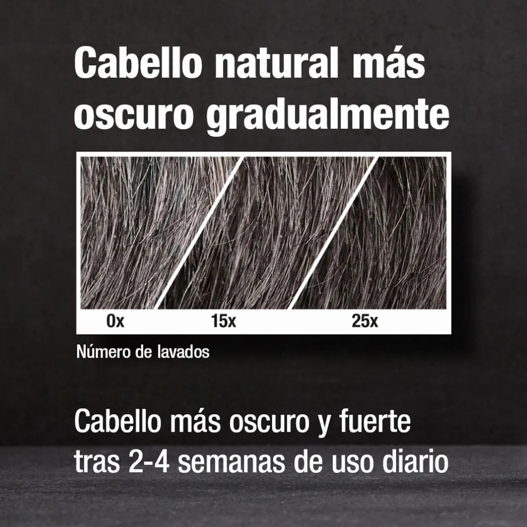 Alpecin Grey Attack Caffeine & Colour Shampoo for Men 2x 200ml | Cabello gradualmente más oscuro y fuerte | Efecto de color controlado y de aspecto natural con menos canas